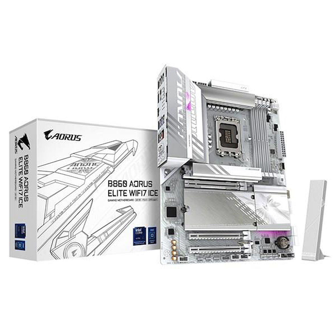 GIGABYTE B860 AORUS ELITE WIFI7 ICE DDR5 HDMI-DP TYPEC PCIE 5.0 1851P ATX
