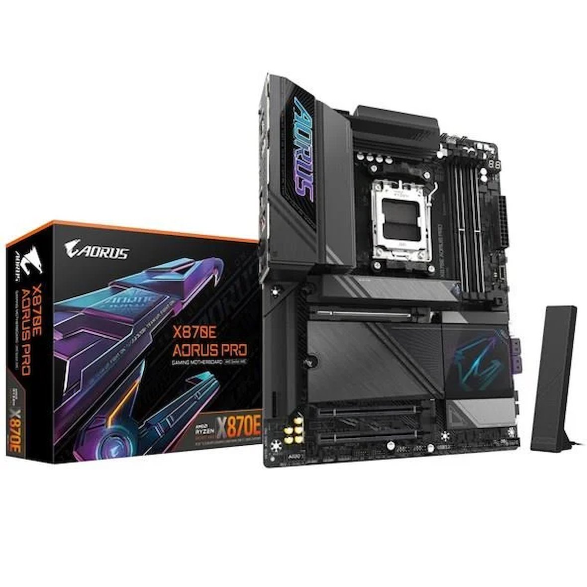 GIGABYTE X870E AORUS PRO WIFI7 DDR5 HDMI-DP USBC PCIE 5.0 AM5 ATX ...