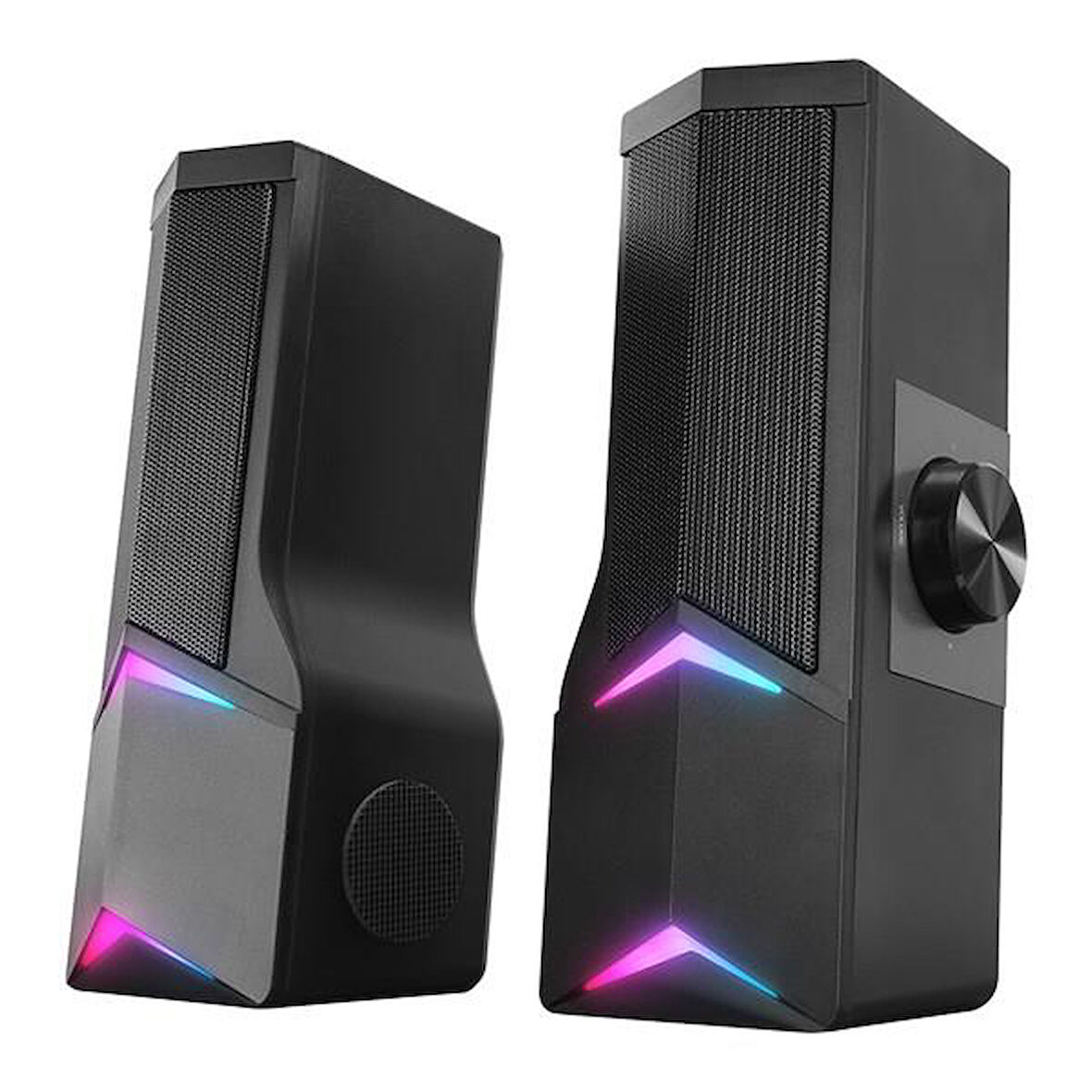 Rampage Elegant X10 2.0 Bluetooth'lu Rms 3W*2 RGB Işıklı Multimedia Usb 5V 45dB Gaming Oyuncu Speaker