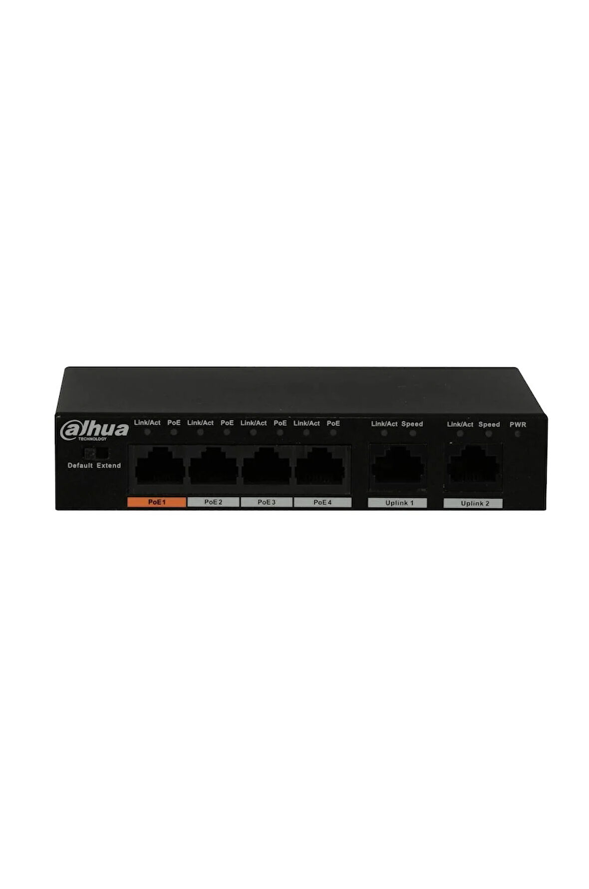 Dahua 6 Port Hızlı Ethernet PoE Switch   ( 4FE PoE +2 FE )
