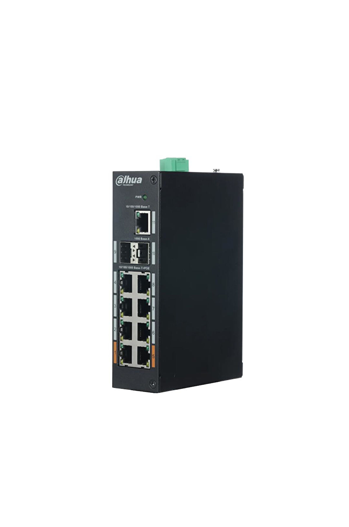 Dahua 8 Port Gigabit PoE Switch ( 8GE PoE + 1GE + 2GE SFP, Toplam 120W PoE )
