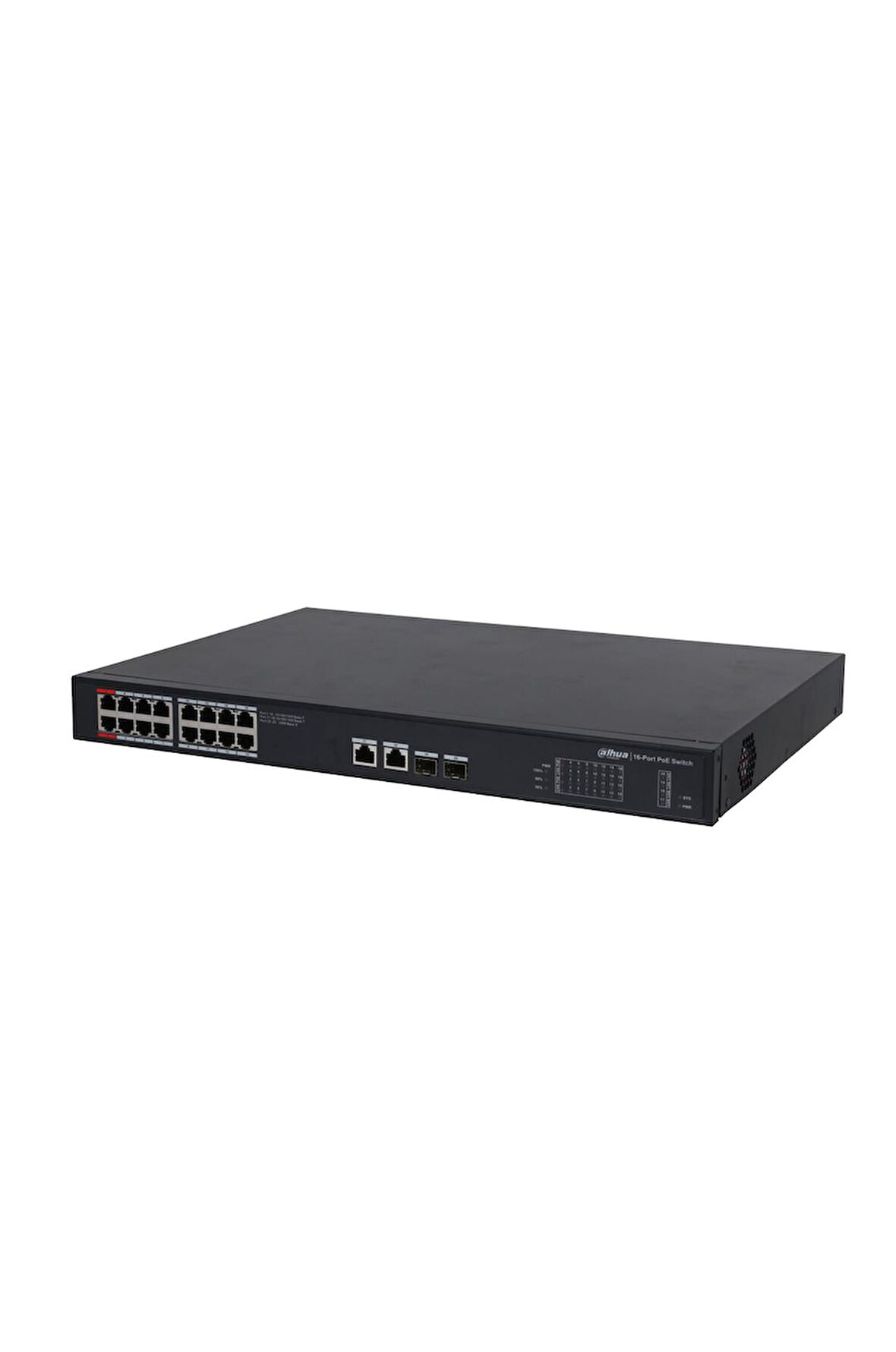 Dahua 16 Port Yönetilmeyen Akıllı PoE Switch (16GE PoE +2GE Uplink + 2GE SFP ) 