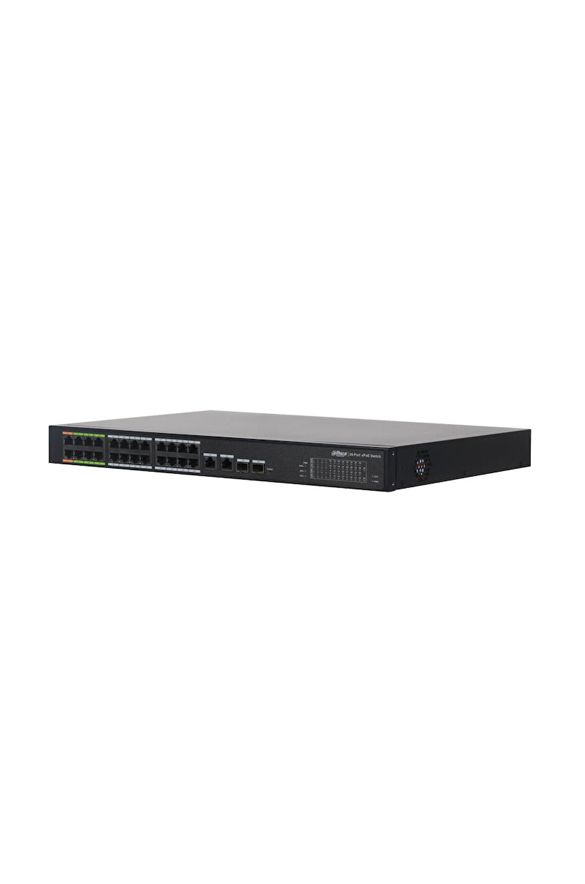 Dahua 24 Port Yönetilebilir ePoE Switch ( 8 e-PoE+16FE PoE +2 GE+2GE SFP) 