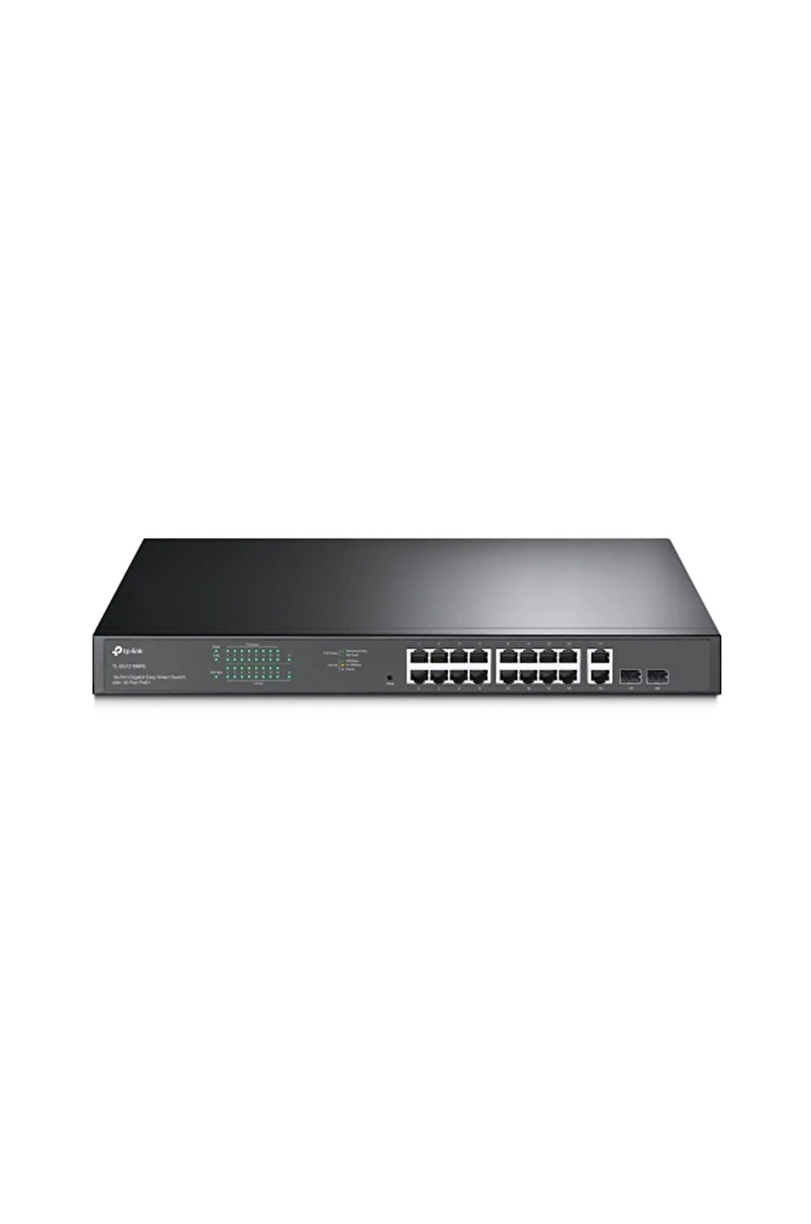 TP-LINK SG1218MPE, 16 Port, Gigabit, PoE 250W, 2 Port Gigabit Combo SFP, Rackmount, Yönetilebilir, Switch