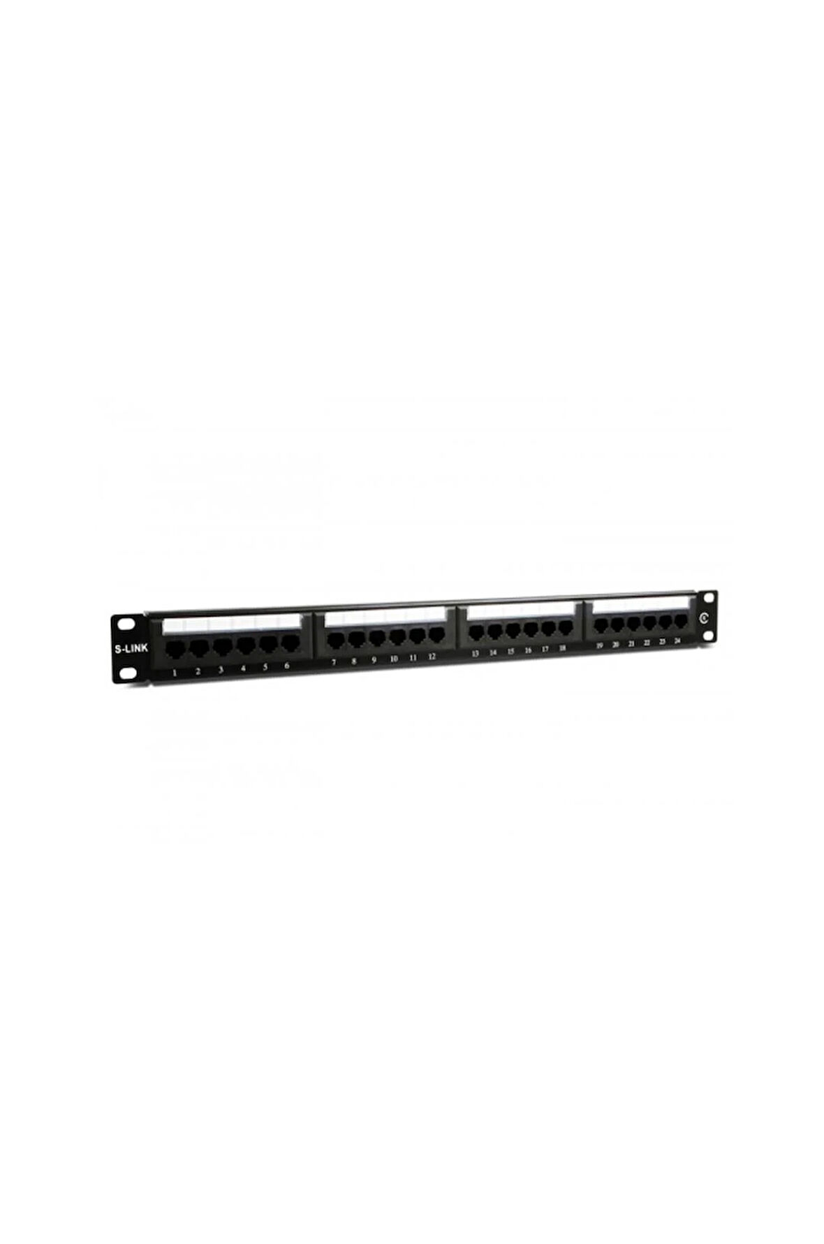 S-LINK SL-F624 Cat6 Patch Panel, 24-Port, UTP, 1U