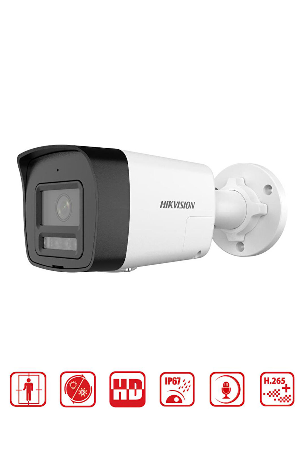 DS-2CD1043G2-LIUF/M - 4MP Smart Hybrid Light Bullet Network Kamera 