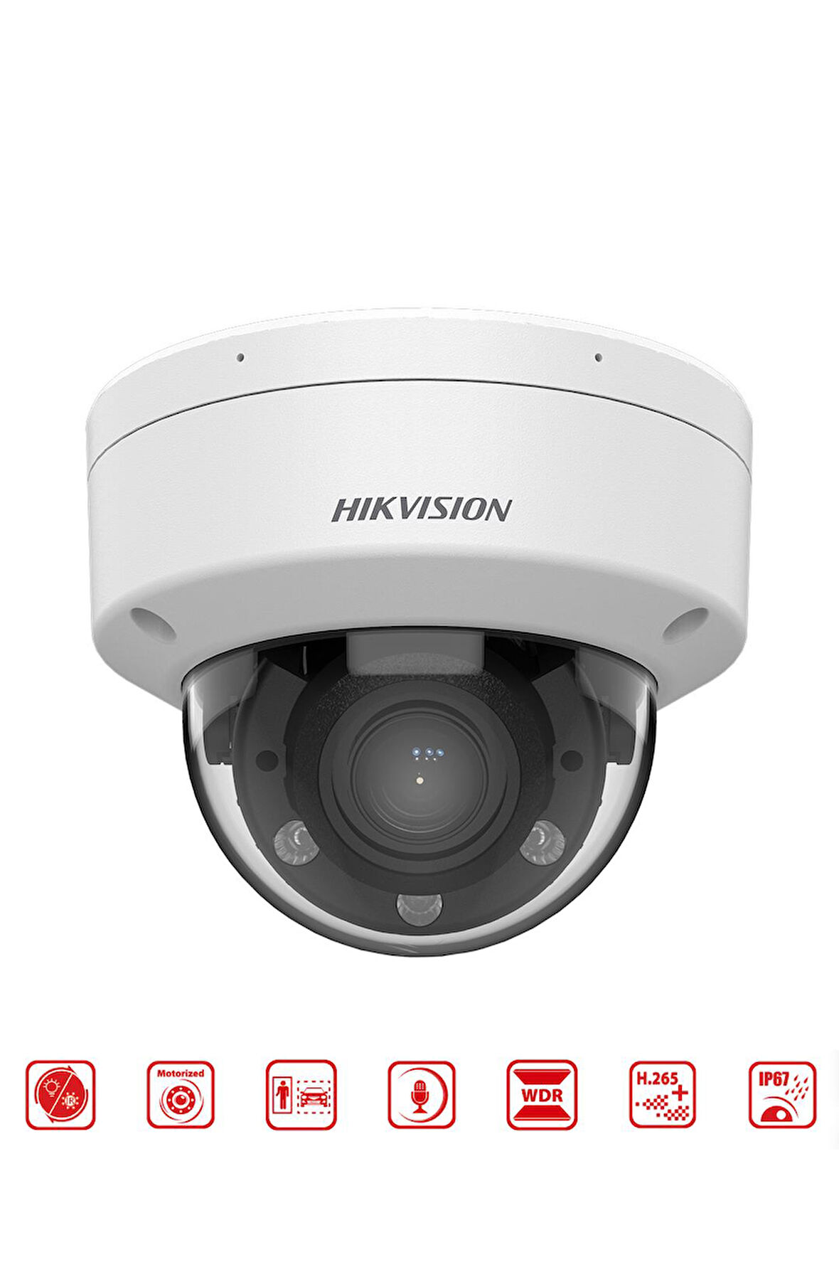 DS-2CD1743G2-LIZSU - 4MP Smart Hybrit Light Motorize Varifokal Lensli Dome Kamera  WDR