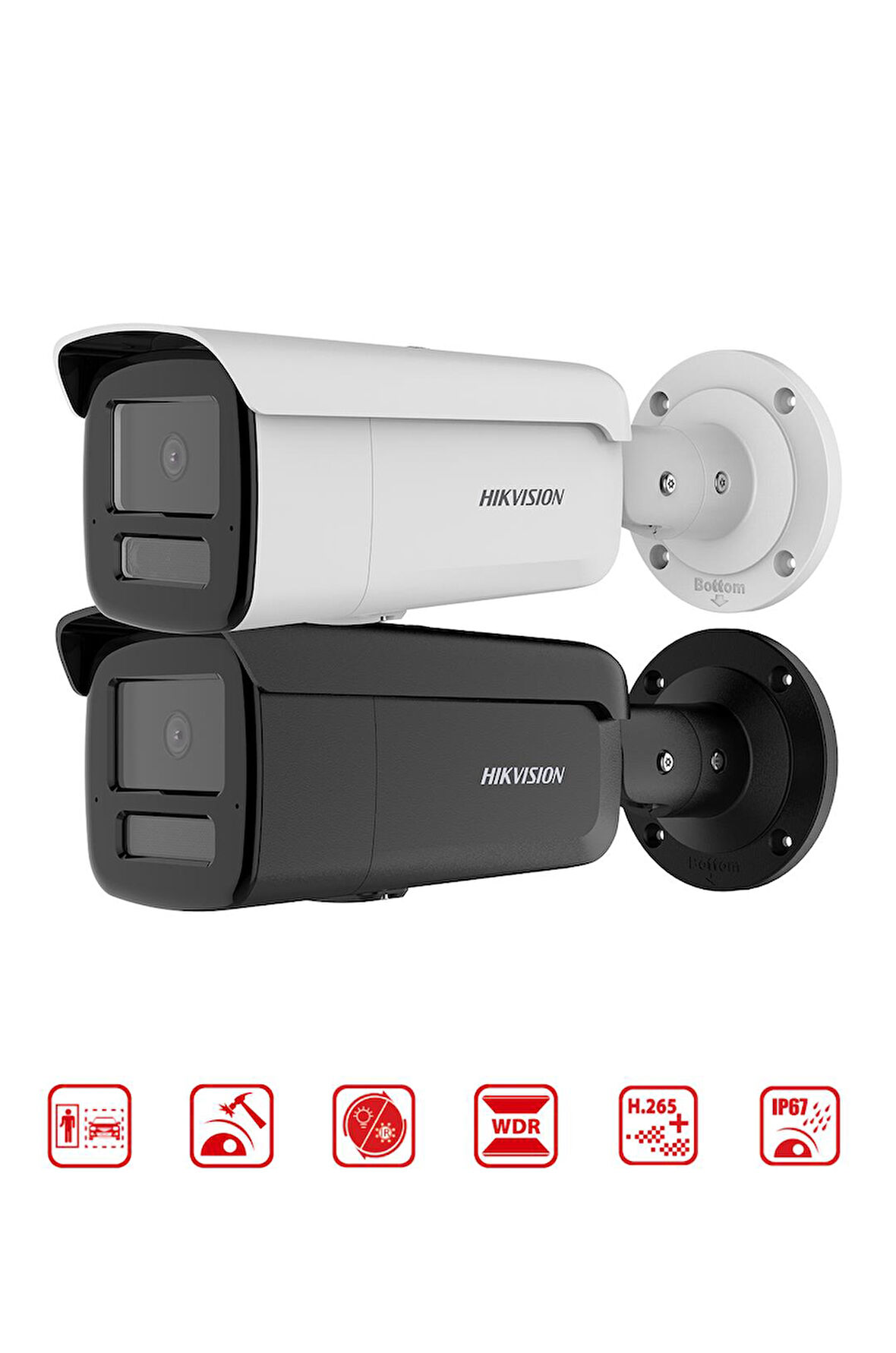 DS-2CD2T43G2-LIS2U/SL - 4M Smart Hybrit Light  Bullet Network Kamera Acusens WDR