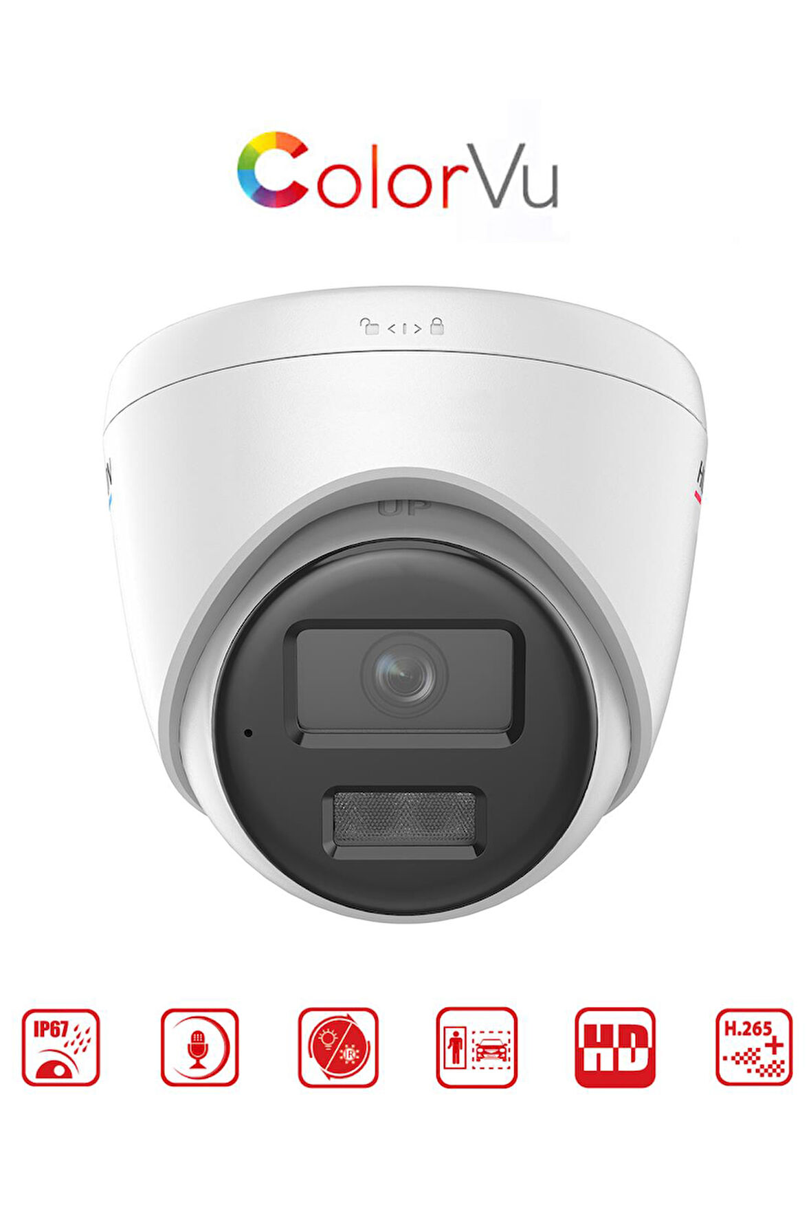 DS-2CD1367G2H-LIUF - 6MP Mini Bullet Kamera ColorVu + Smart Hybrid Light + Motion Detection