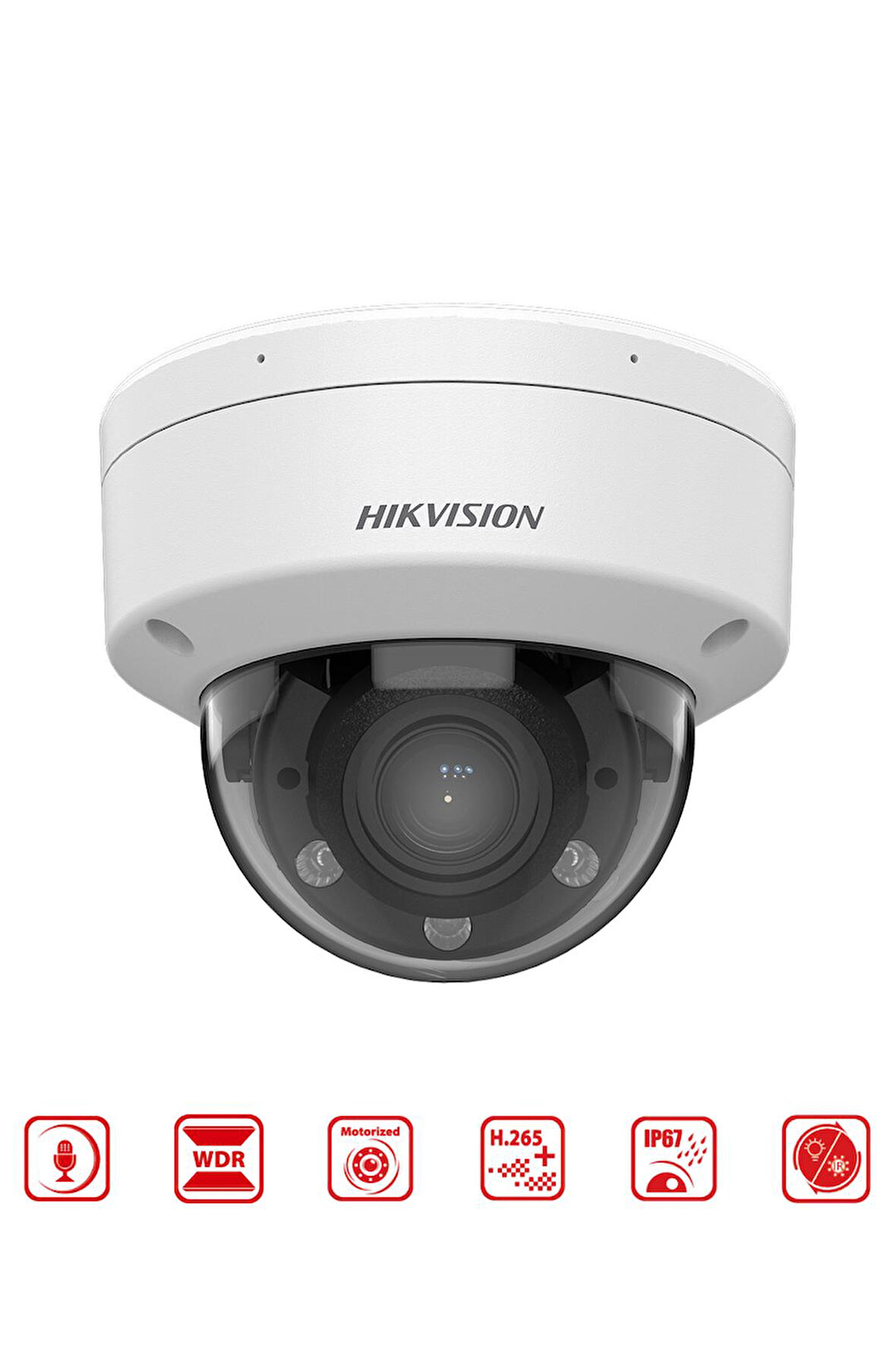 DS-2CD1763G2-LIZSU - 6MP Smart Hybrit Light Motorize Varifokal Lensli Dome Kamera WDR