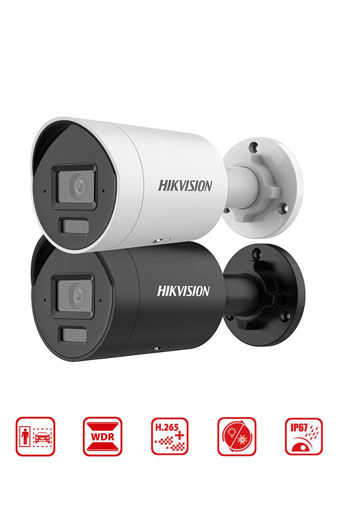 DS-2CD2083G2-LI2U - 8MP Smart Hybrit Light Mini Bullet Camera Acusens WDR