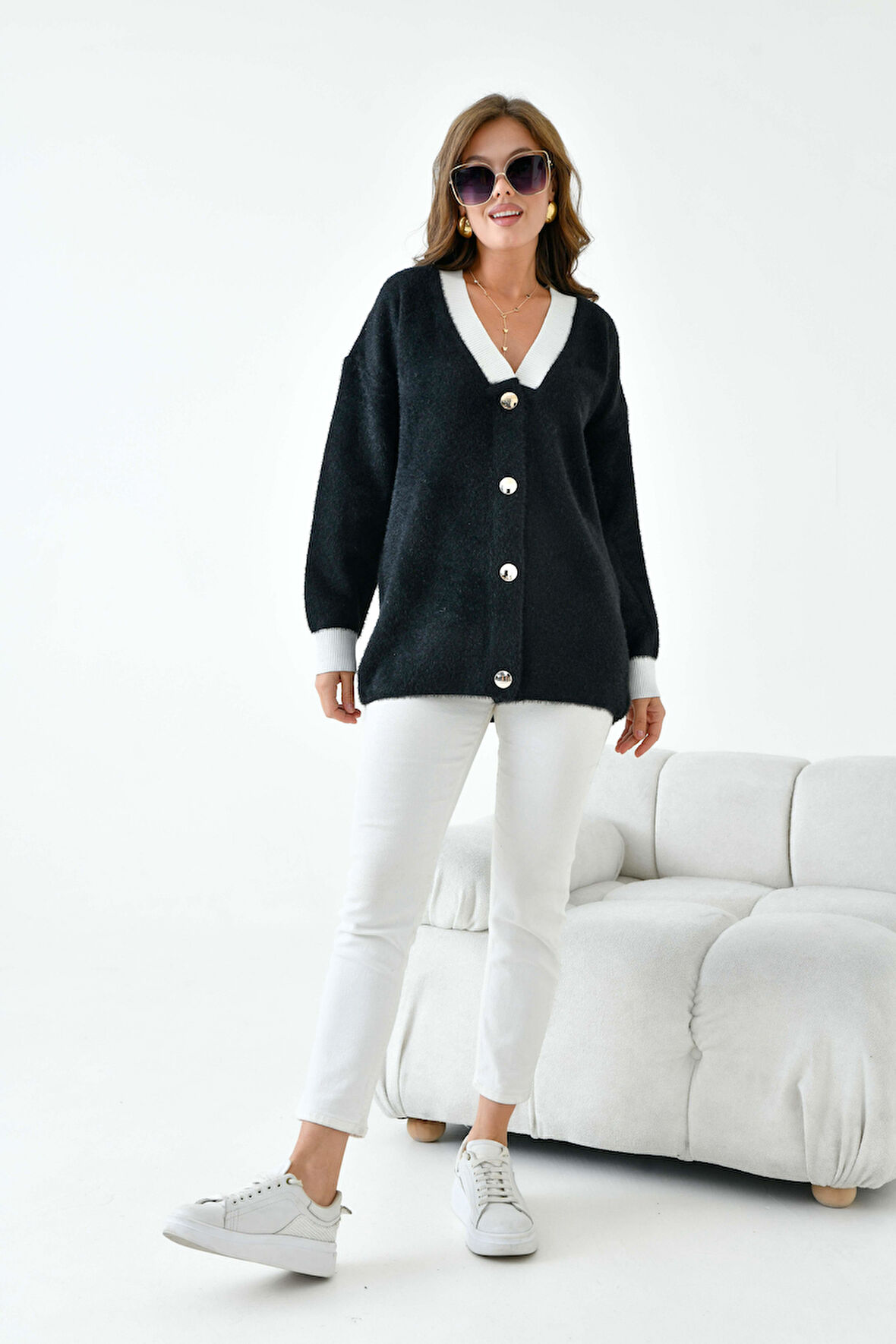 Ftz Kadın Kolej Hırka Siyah 20891