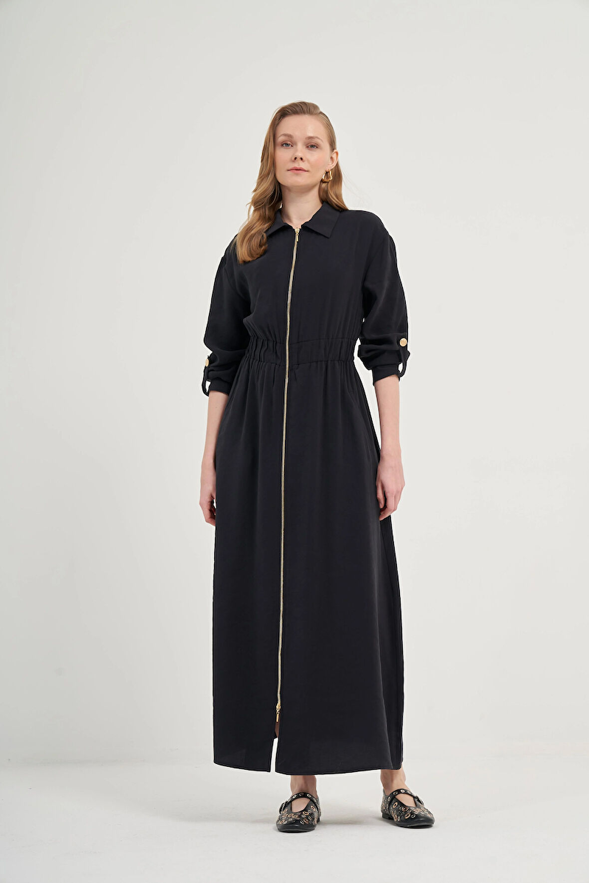 FTZ Women Kadın Modal Elbise  Siyah 31033