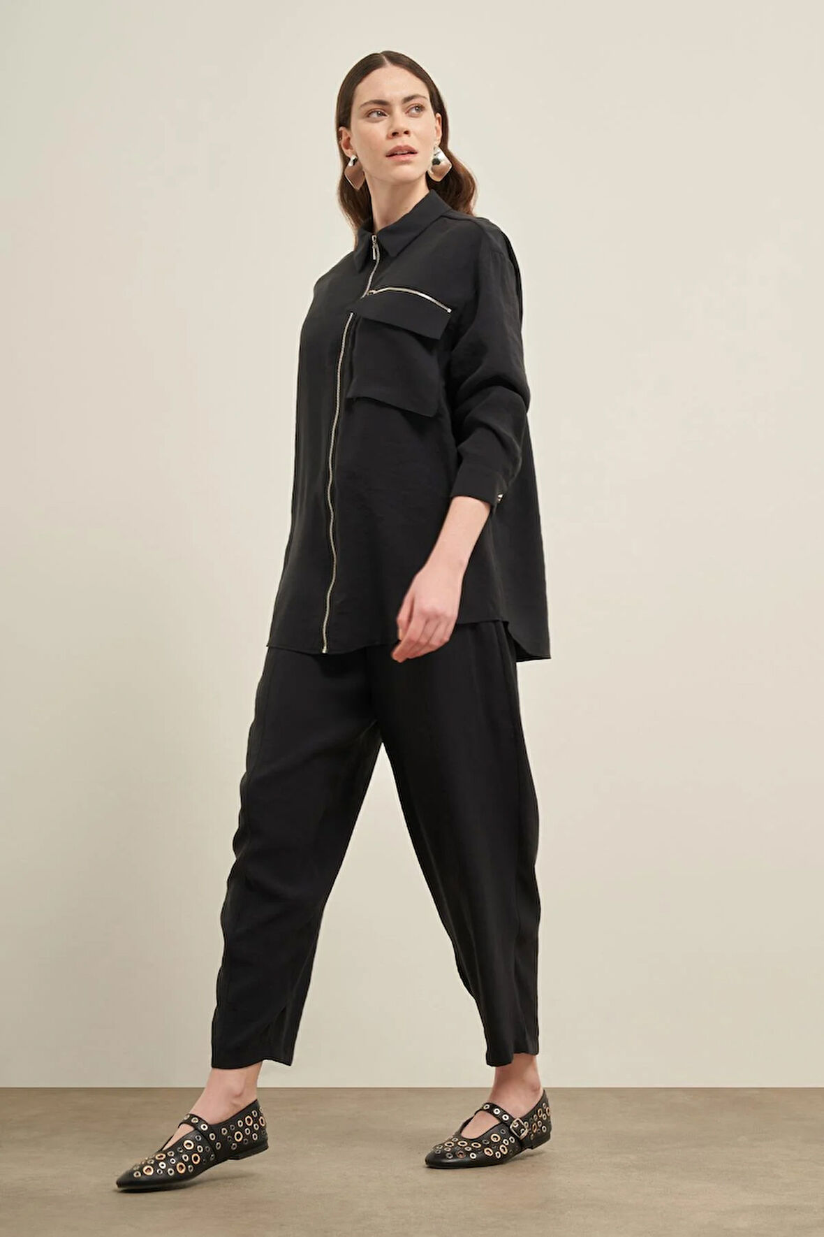 FTZ Women Kadın Modal Takım  Siyah 31036