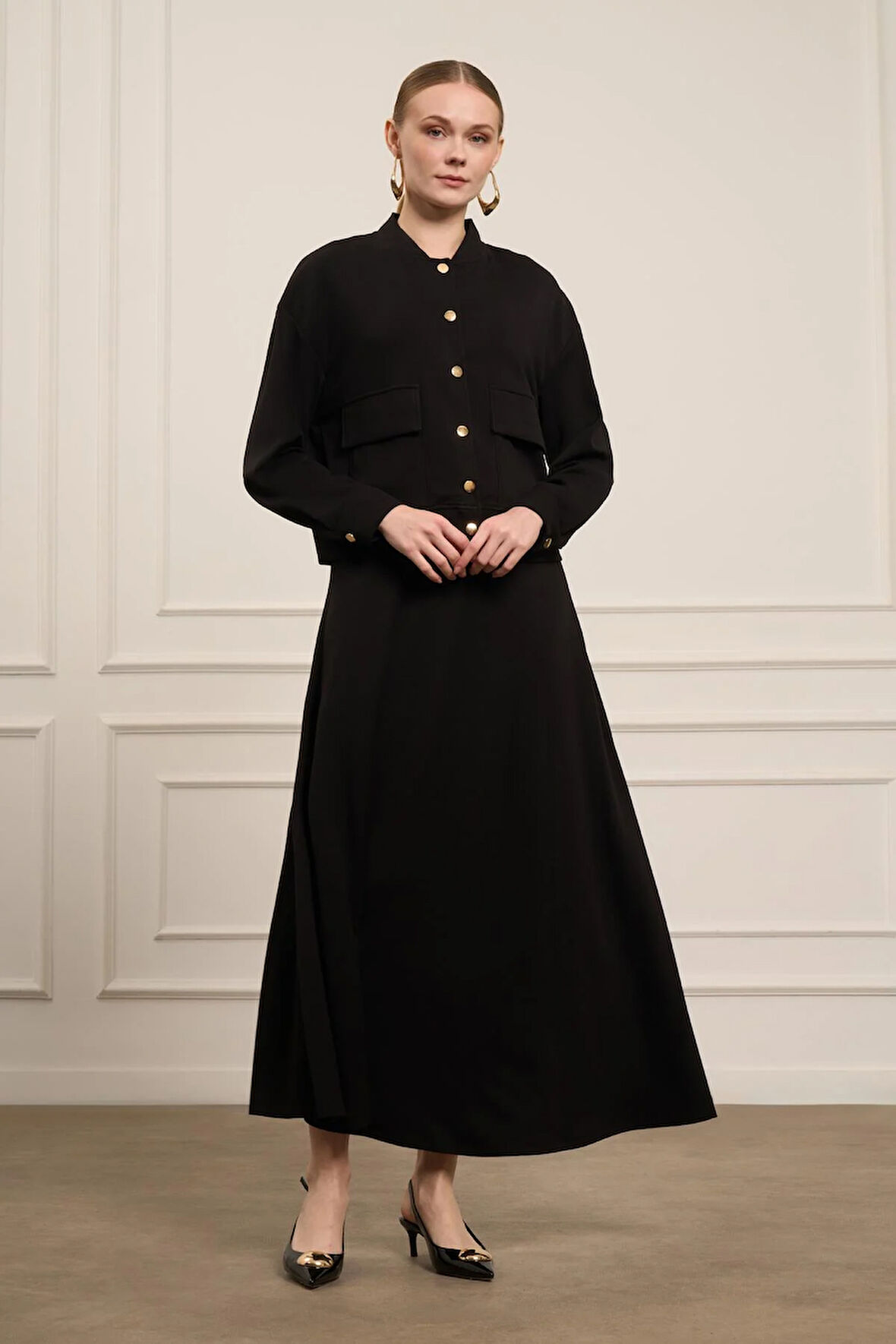 FTZ Women Kadın Etekli Takım  Siyah 31072