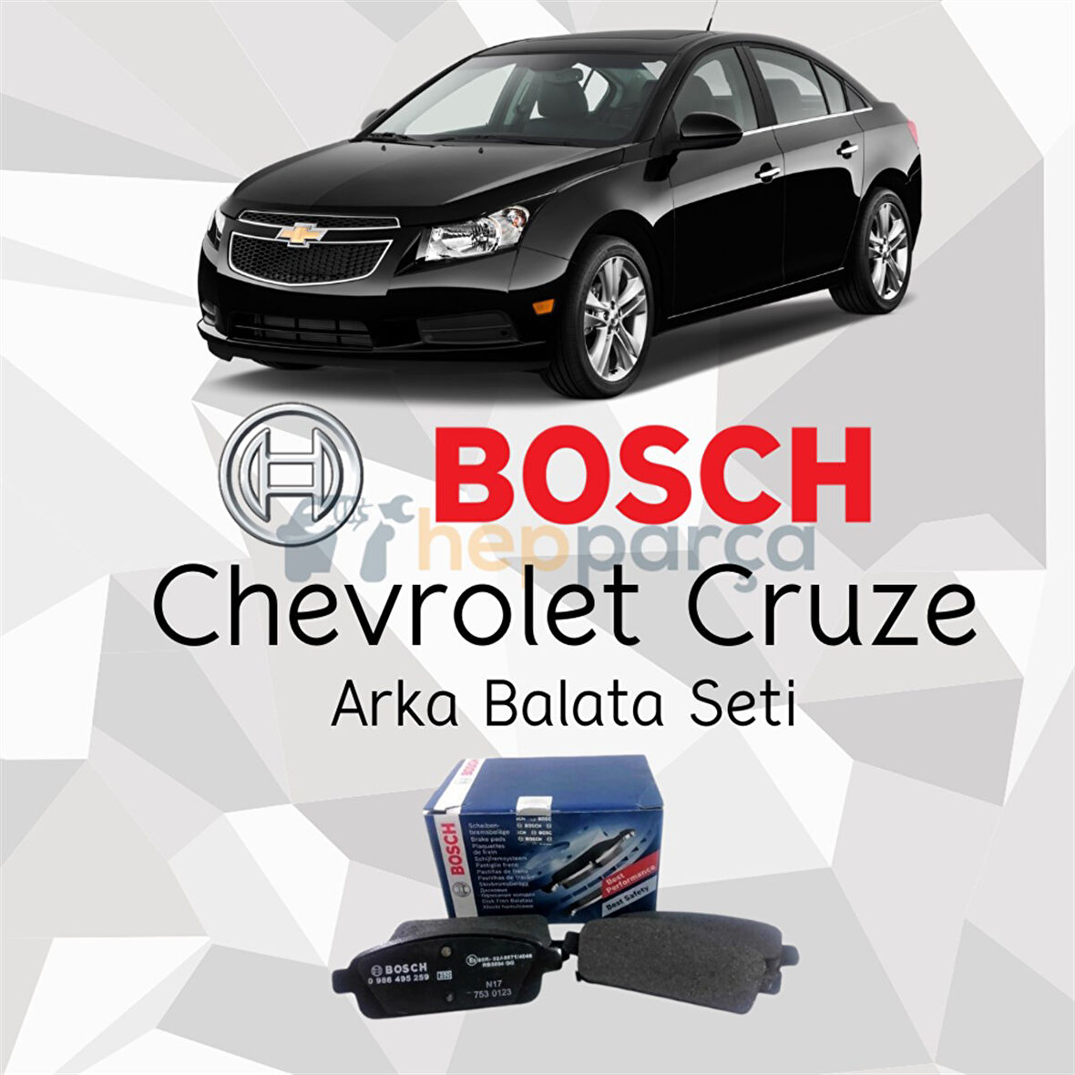 Chevrolet Cruze Arka Fren Balatası BOSCH