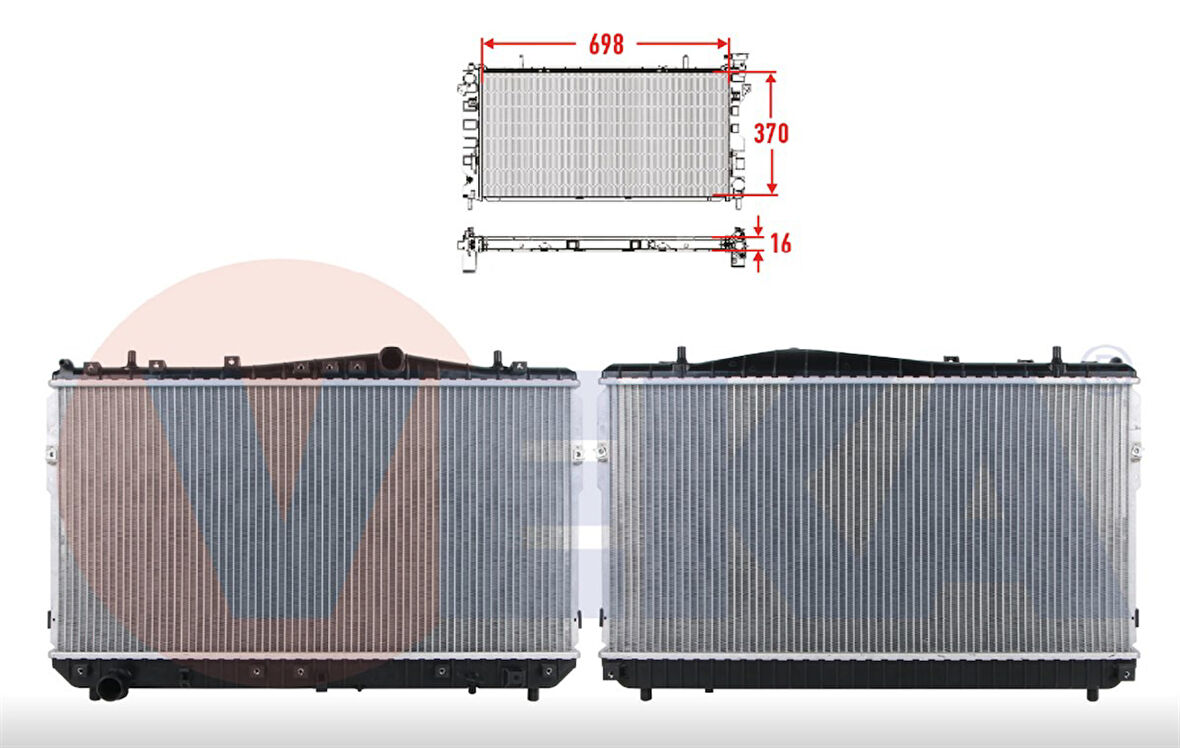 Chevrolet Lacetti Manuel Su Radyatörü Brazing İthal