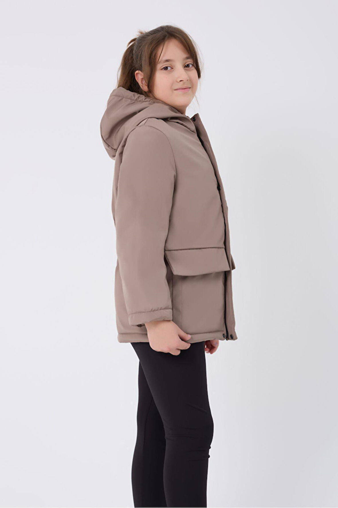 Su ve Rüzgar Geçirmez Kapüşonlu 3 Cep  Mont & Kaban & Parka