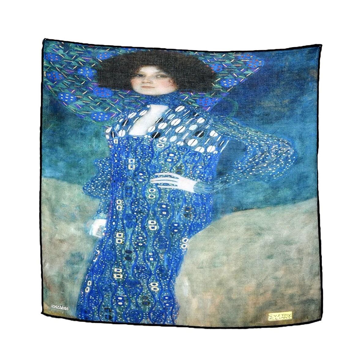 Gustav Klimt Emile Floge Desenli Bandana