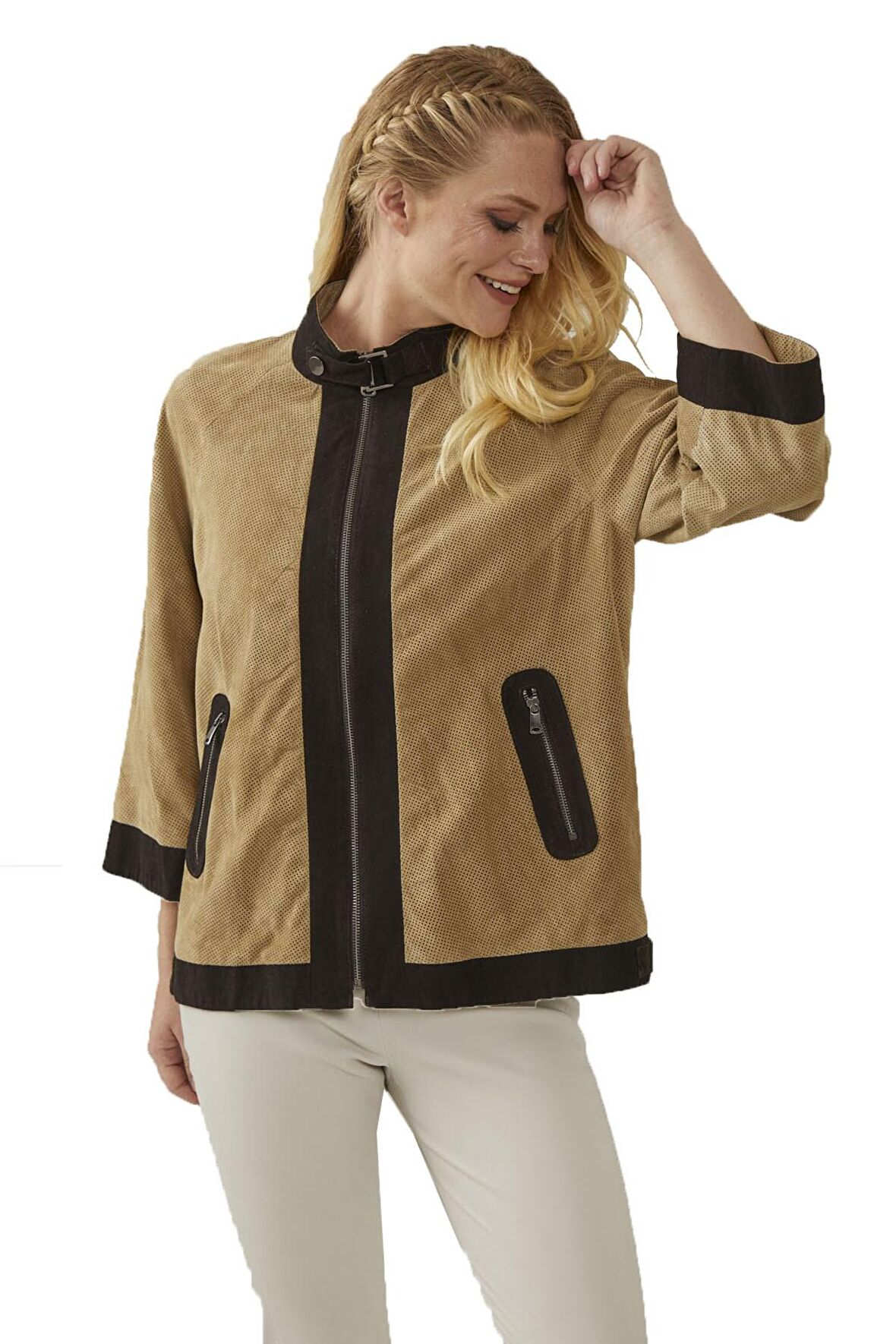 Margaret Kahve Kadın Süet Ceket