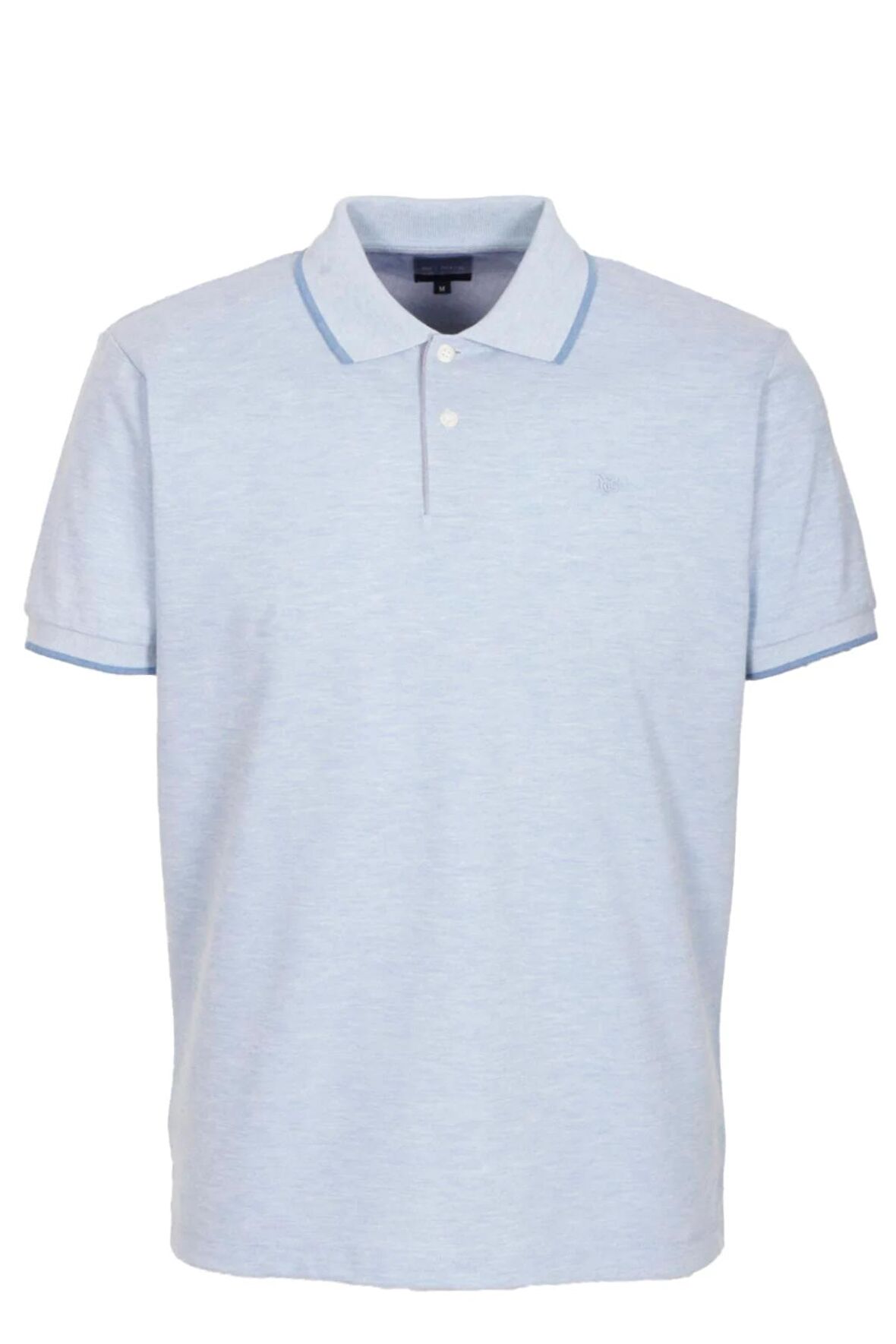 Erkek Polo Yaka Tişört Mavi %100 Pamuk Slim Fit Ribanalı Kol T-shirt NCS JEANS 1245