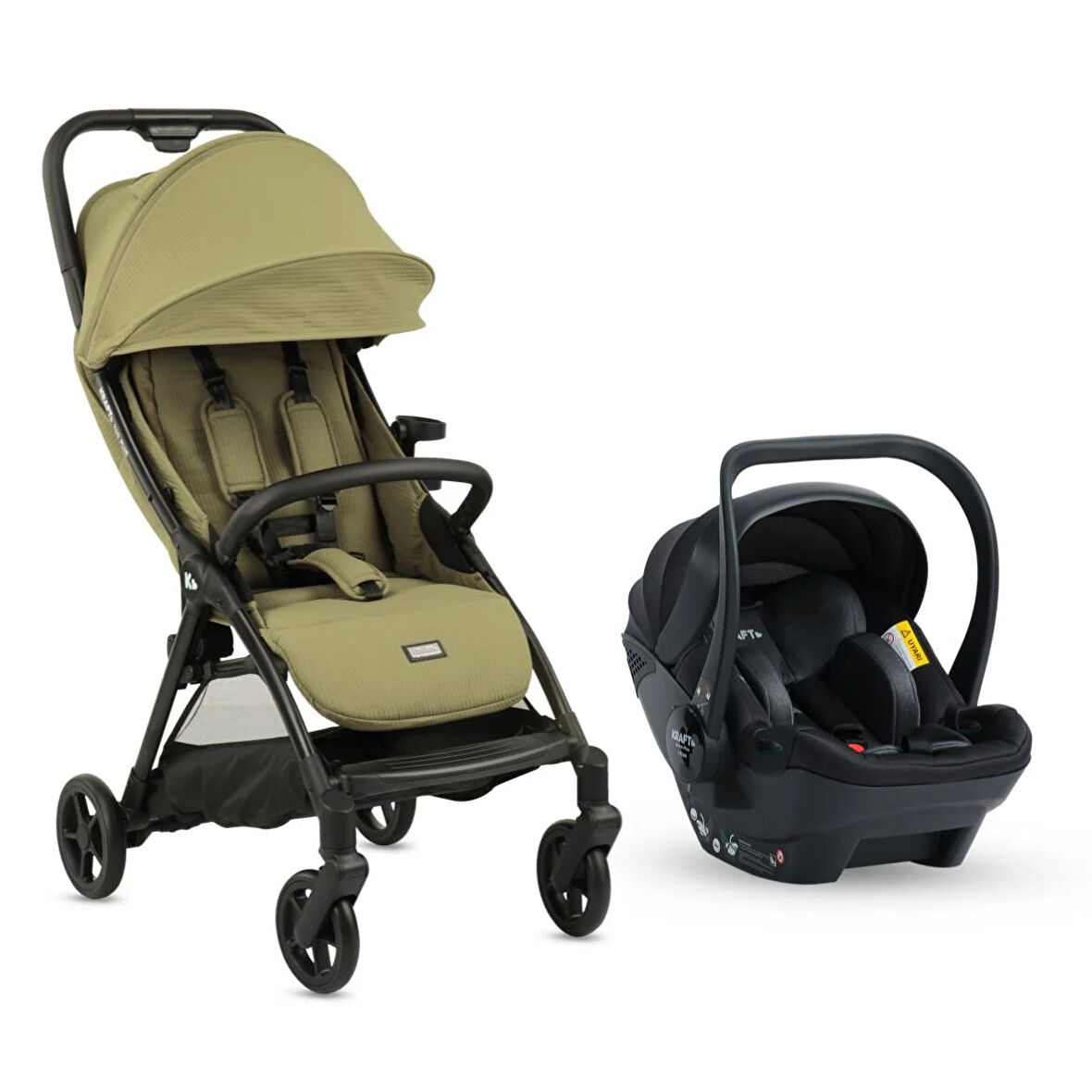 Kraft York Plus Travel Sistem Bebek Arabası Yeşil