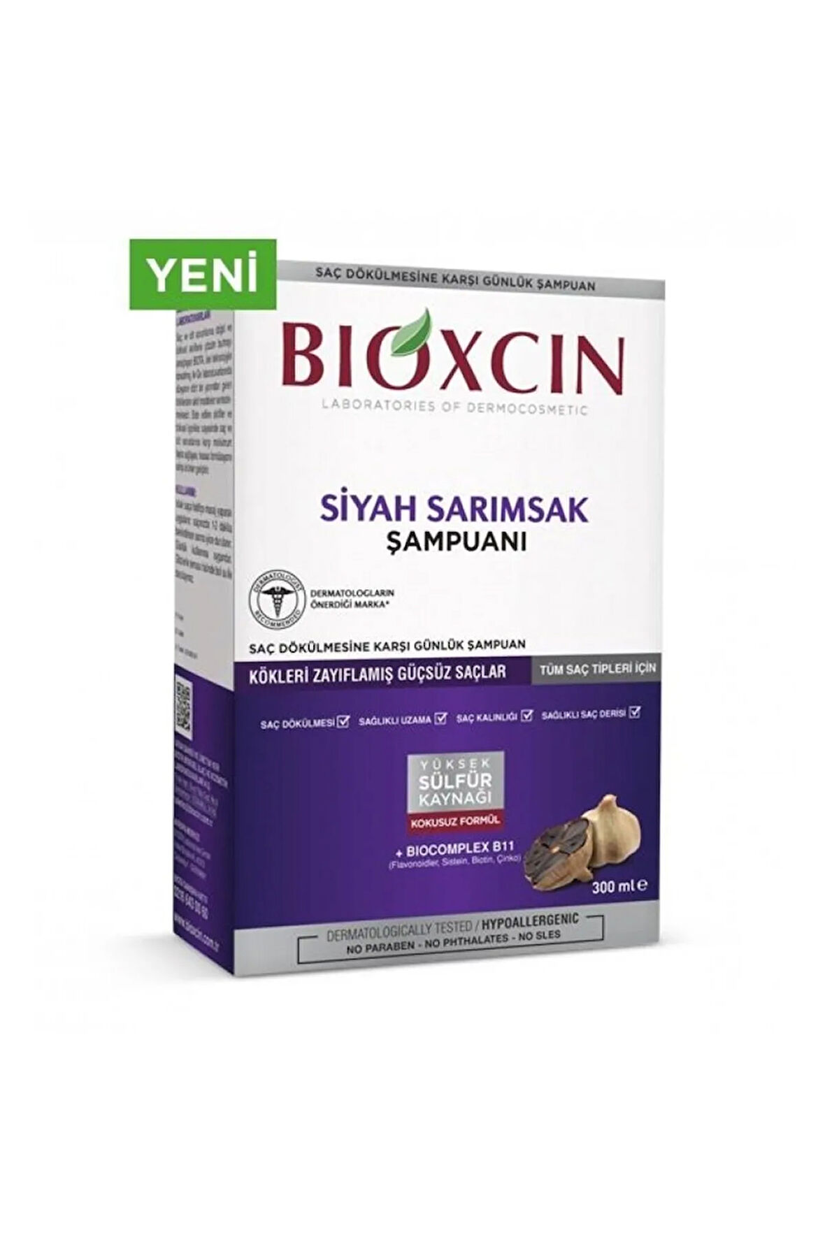 Saç Dökülmesine Karşı Siyah Sarımsak Şampuanı 300 ml