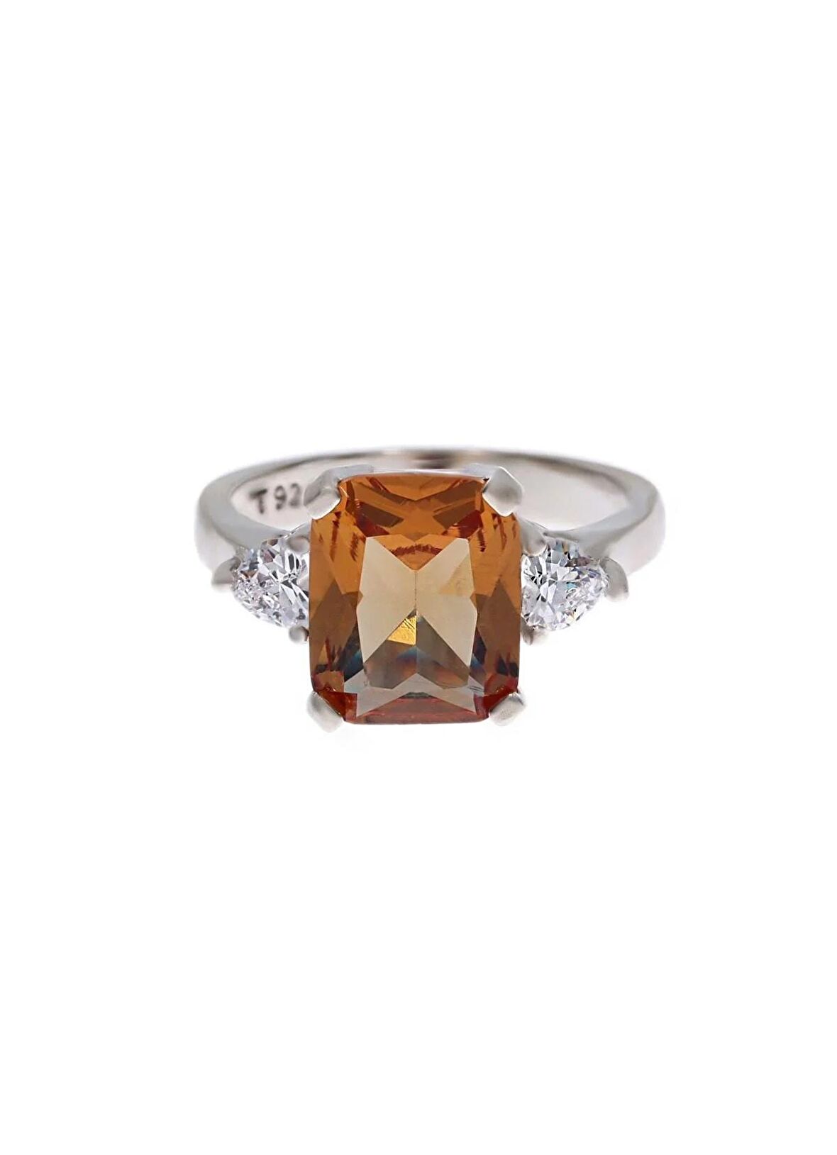 Kadın Dikdörtgen Sultanit Taş Model Gümüş Yüzük