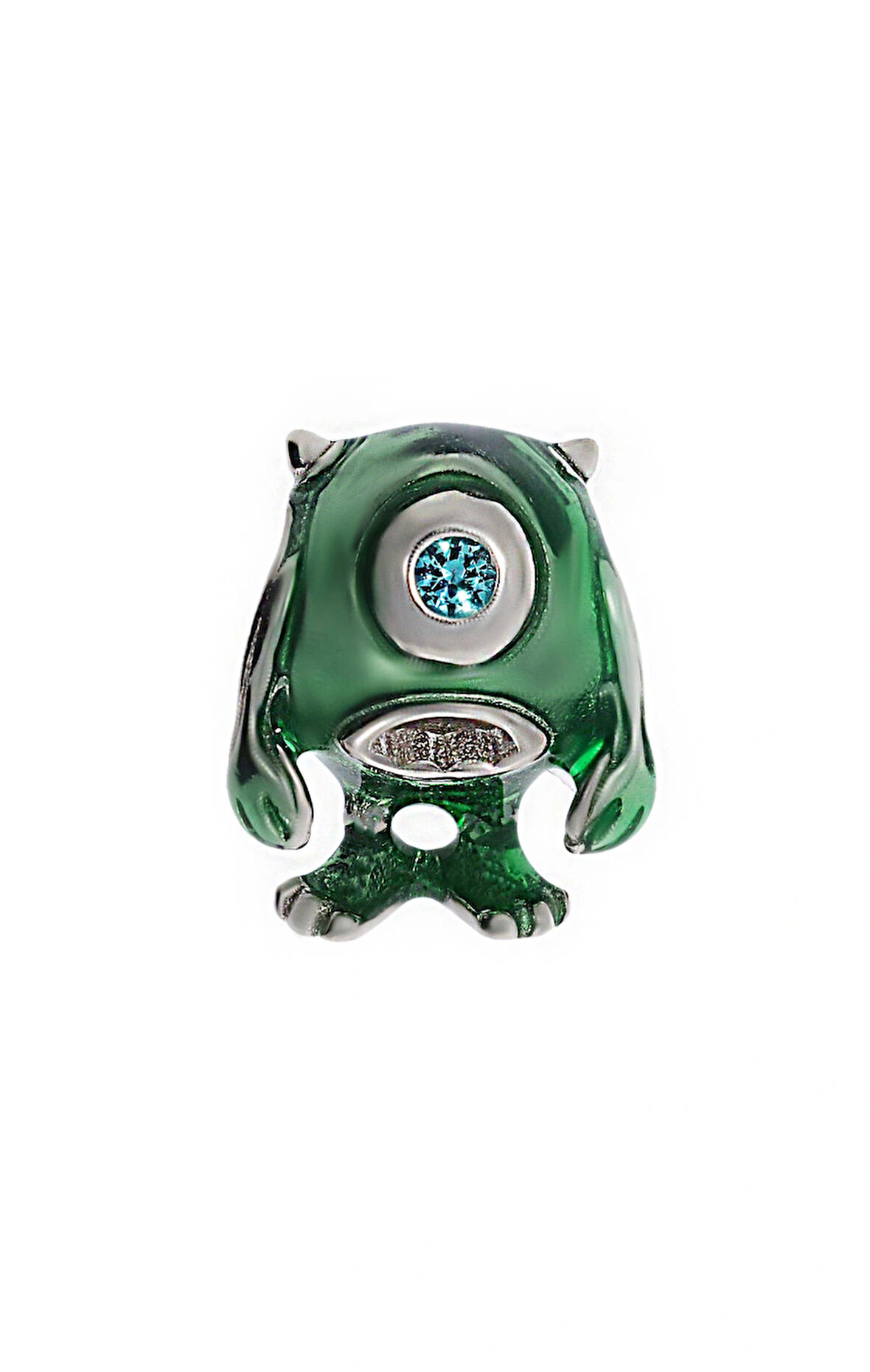 Kadın Sevimli Canavarlar ''Tek Gözlü Mike'' Model Gümüş Charm