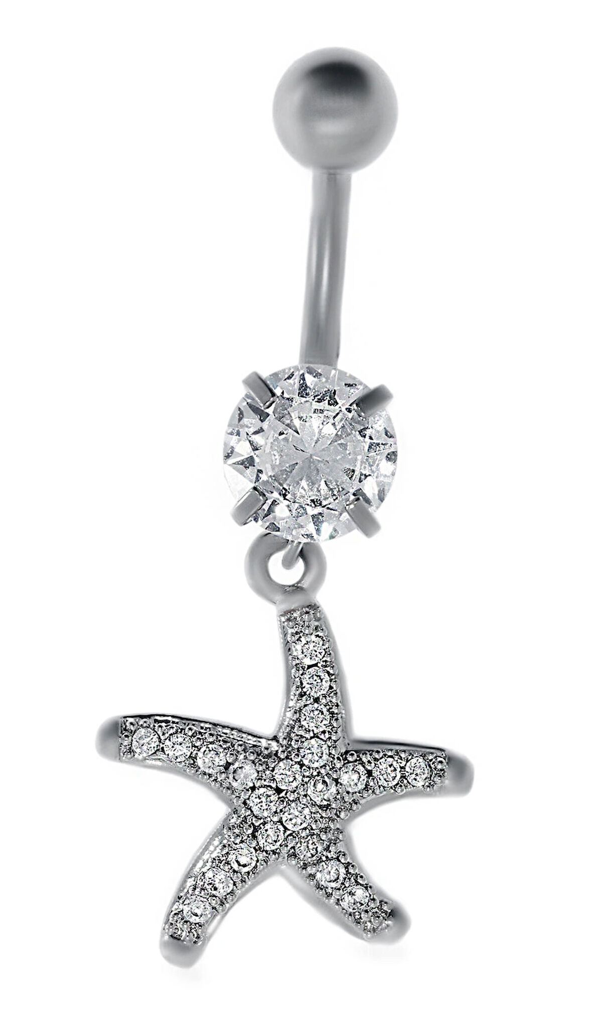 Kadın Deniz Yıldızı Model Çelik Piercing