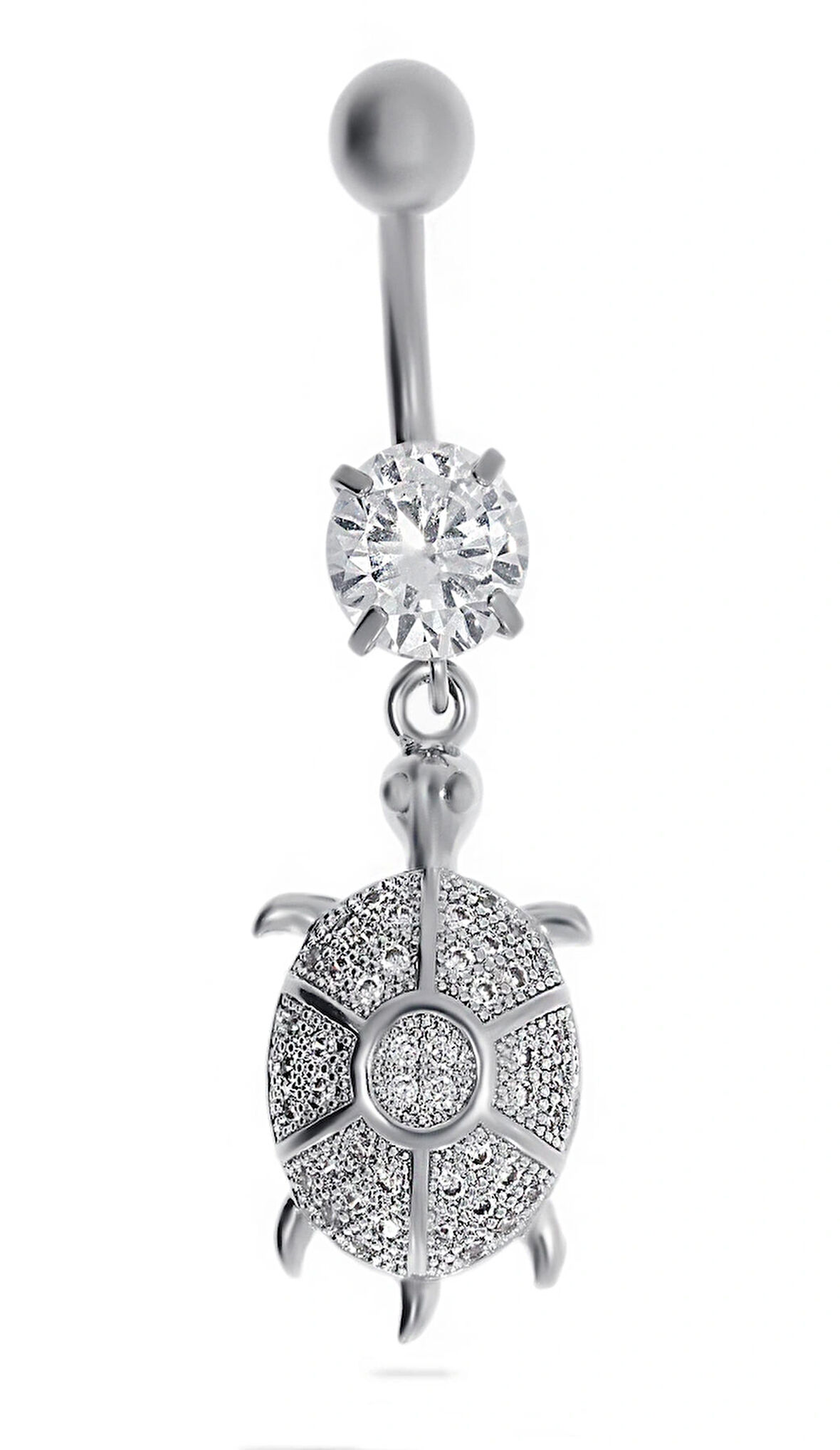 Kadın Kaplumbağa Model Çelik Piercing