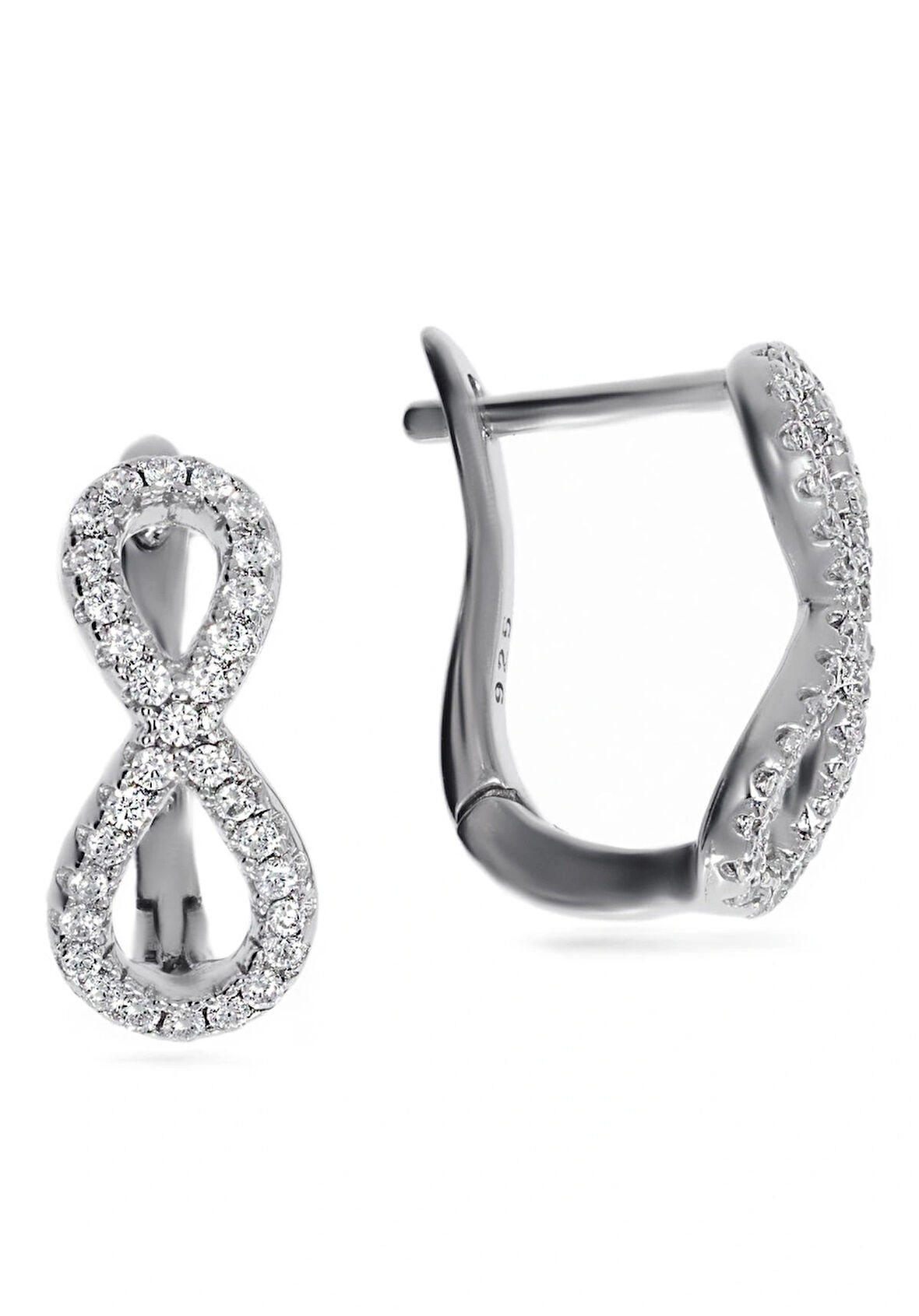 Kadın Sonsuzluk Model Gümüş Küpe