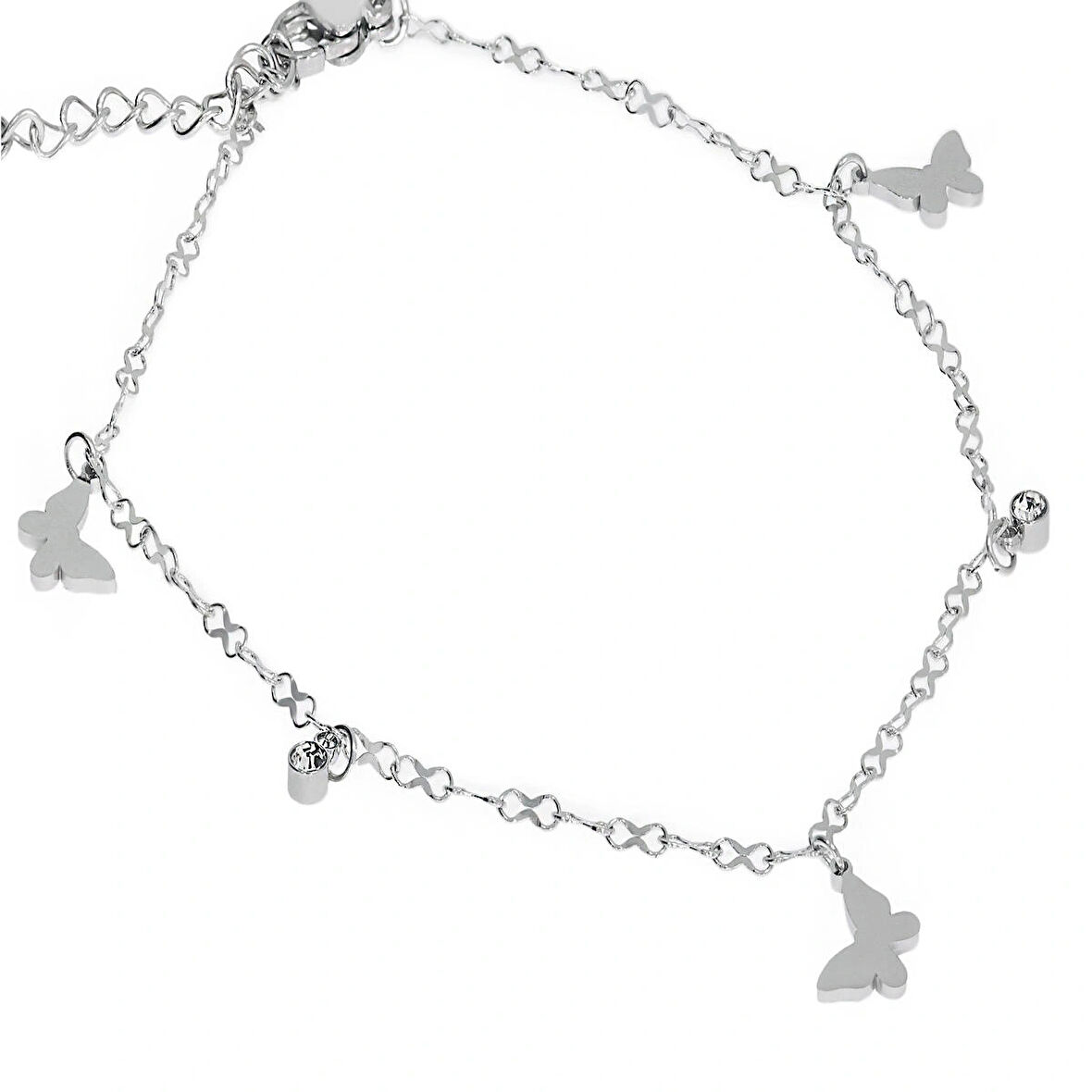 Kadın Kelebekler Model Çelik Halhal