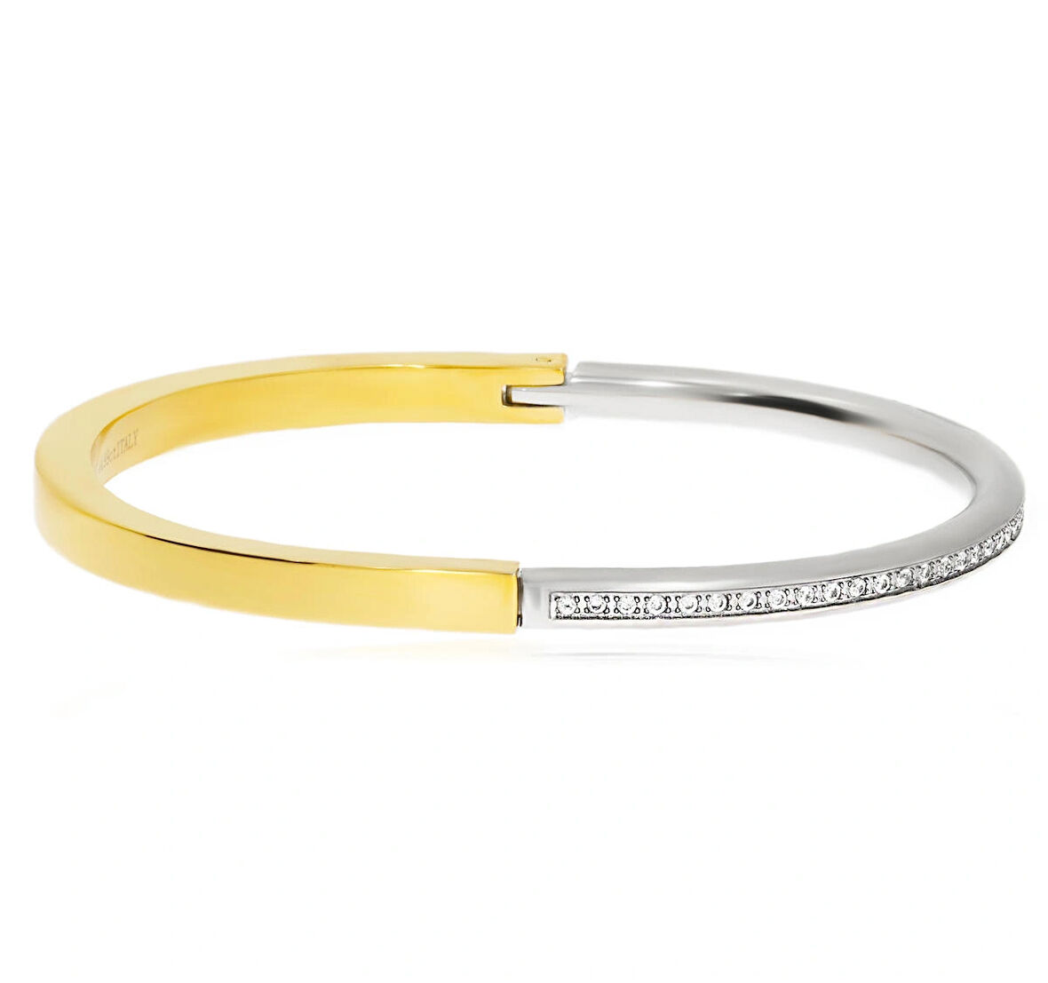 Kadın Taşlı Modern Çelik Bilezik