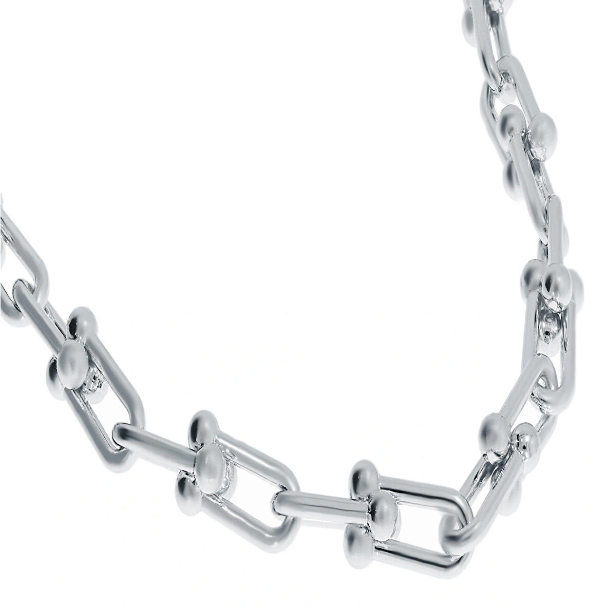 Bayan Çelik Halka Detay Kolye