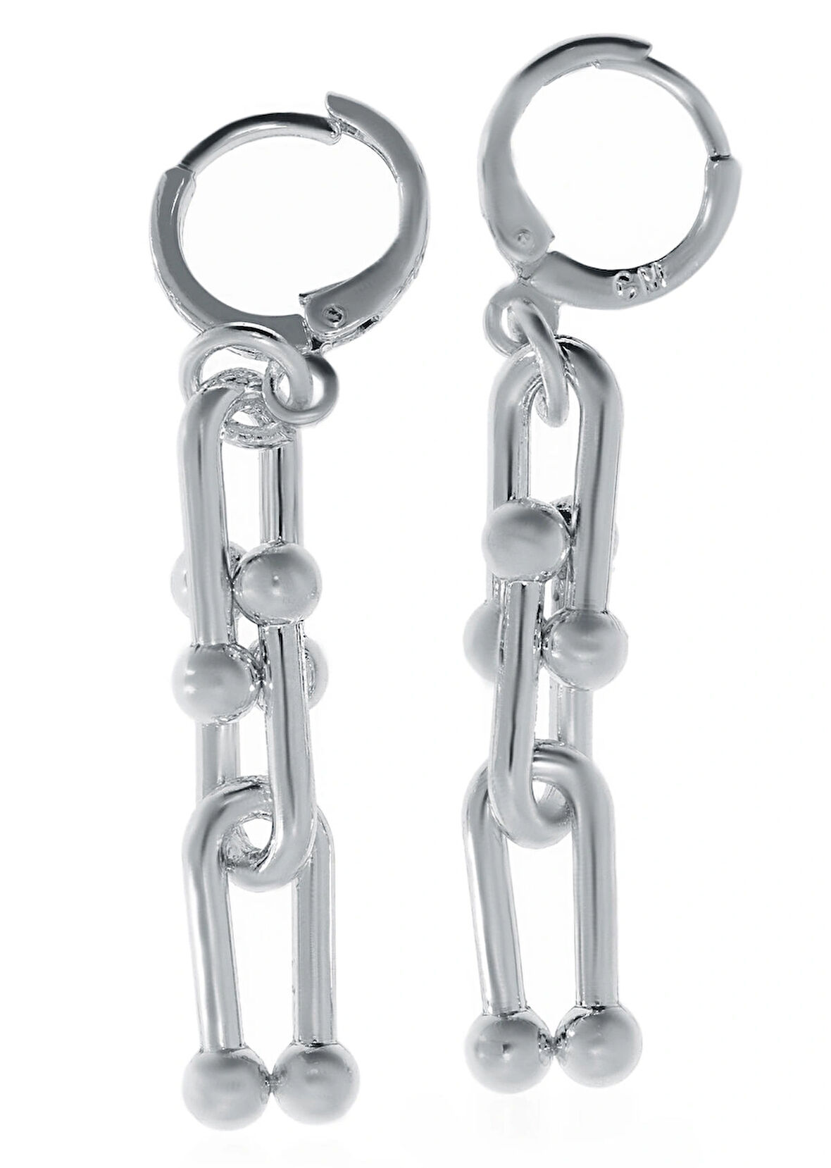 Kadın Çelik Halka Detay Küpe