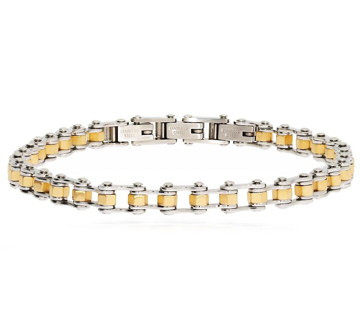 Erkek İnce Bisiklet Zinciri Model Çelik Bileklik