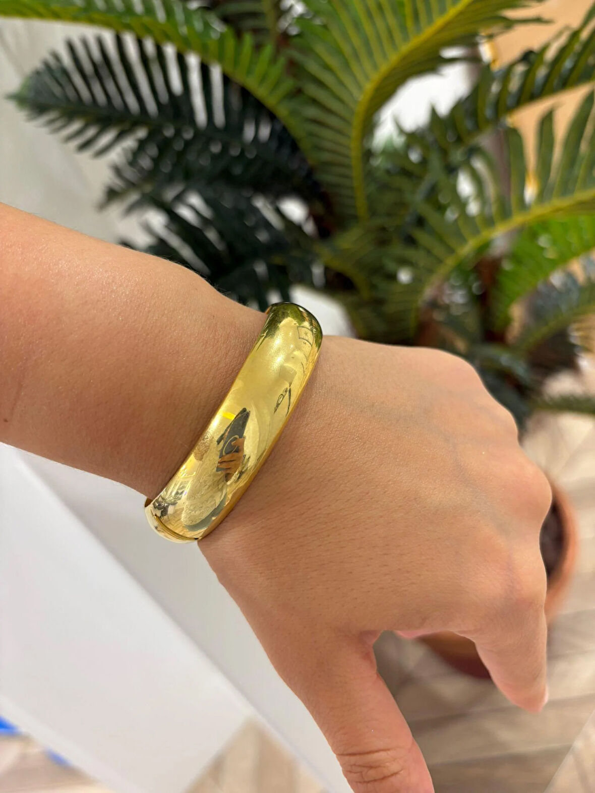 Kadın Gümüş Tasarım Kelepçe Bilezik