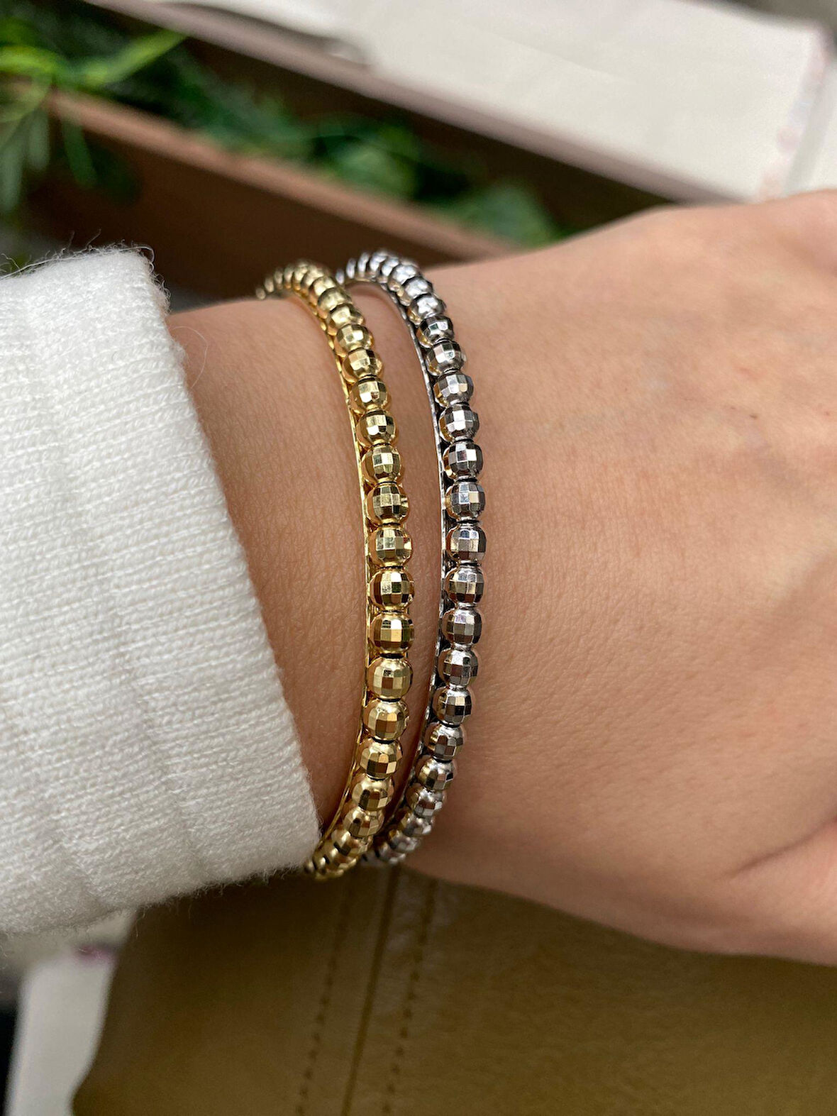 Kadın Gümüş İthal Kelepçe Bileklik 4139