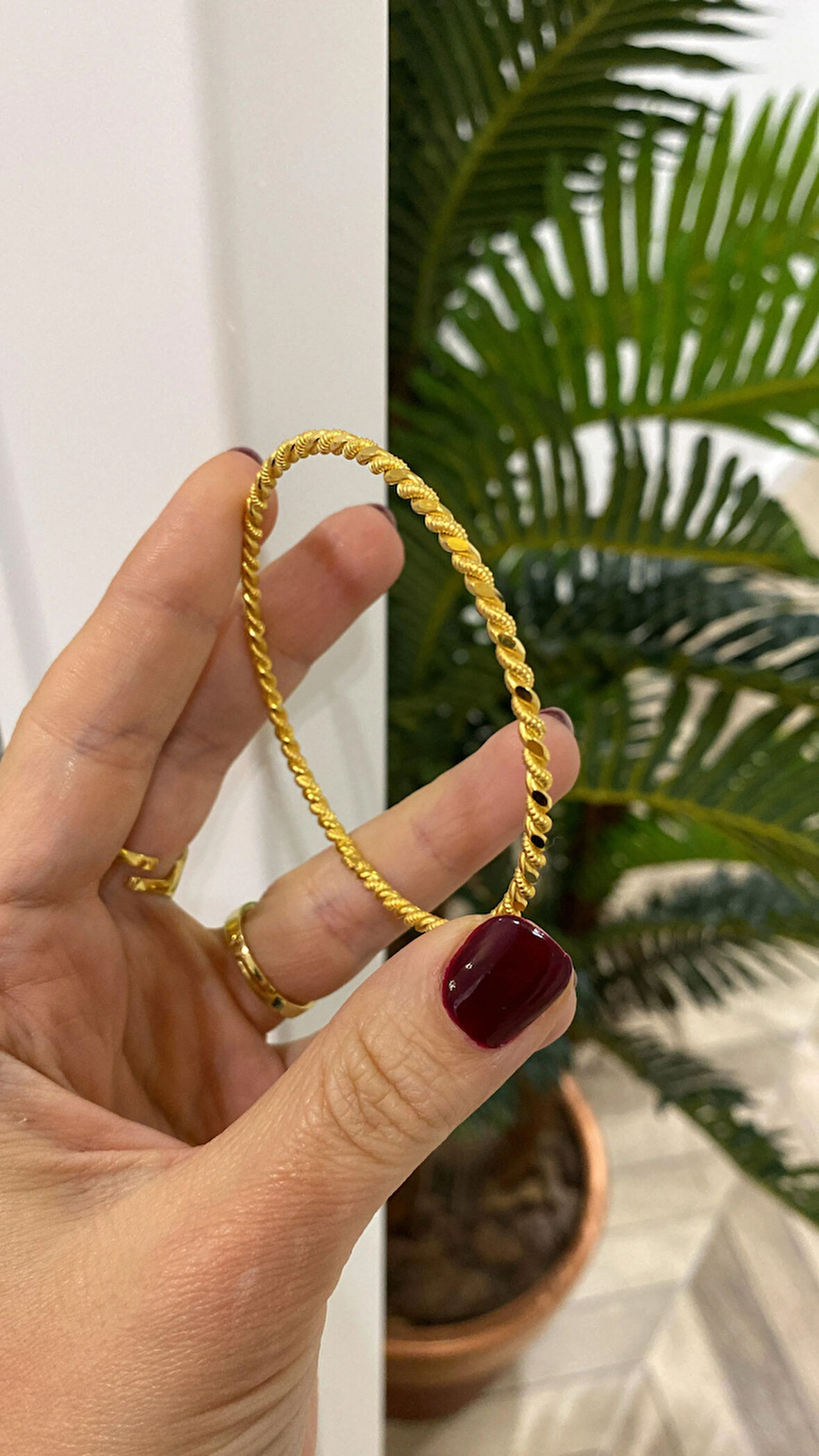 Kadın Gümüş İkili Burma Bilezik 5521