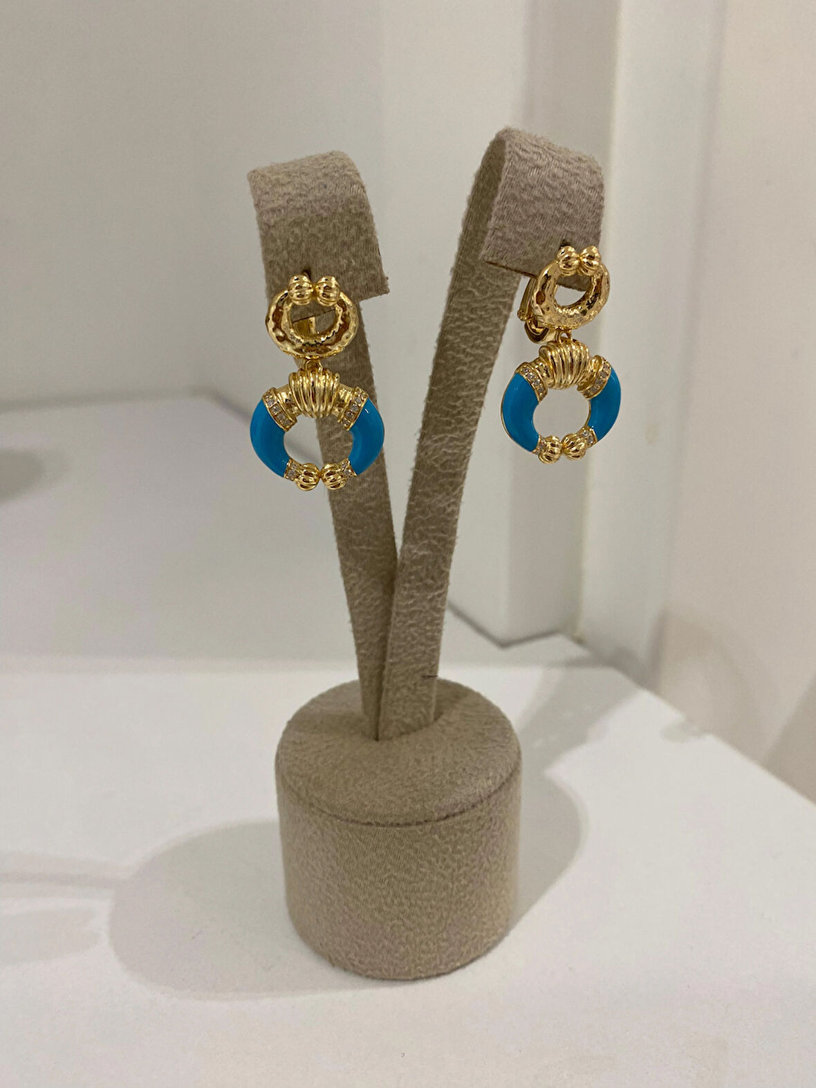 Kadın Gümüş Turkuaz Küpe