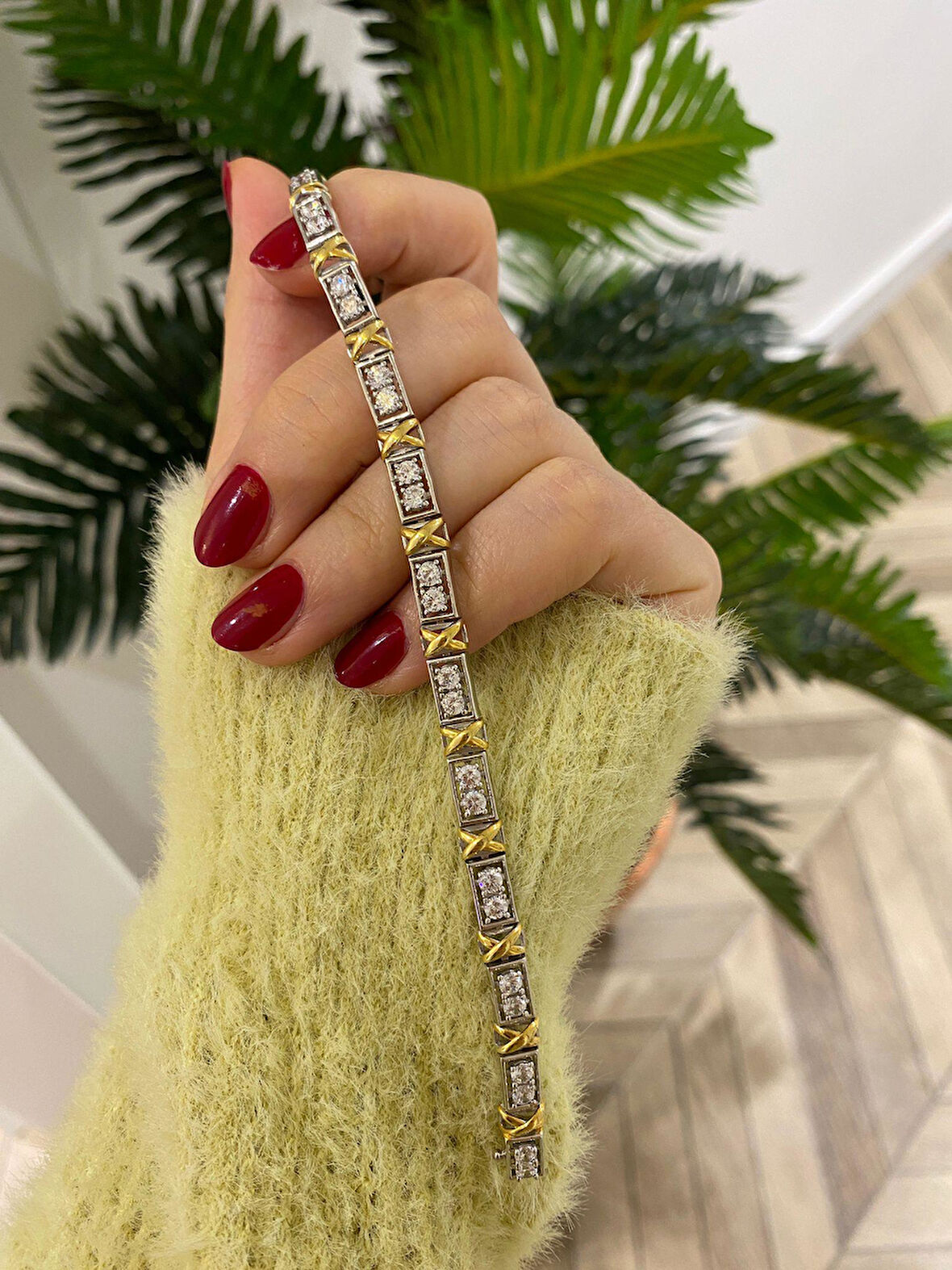 Kadın Gümüş Suyolu Tasarım Bileklik