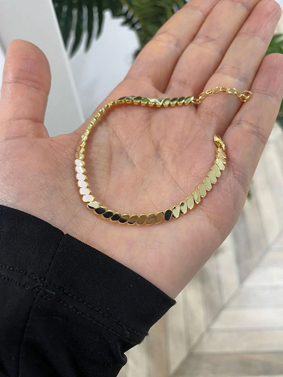 Kadın Gümüş Gold Trend Bileklik