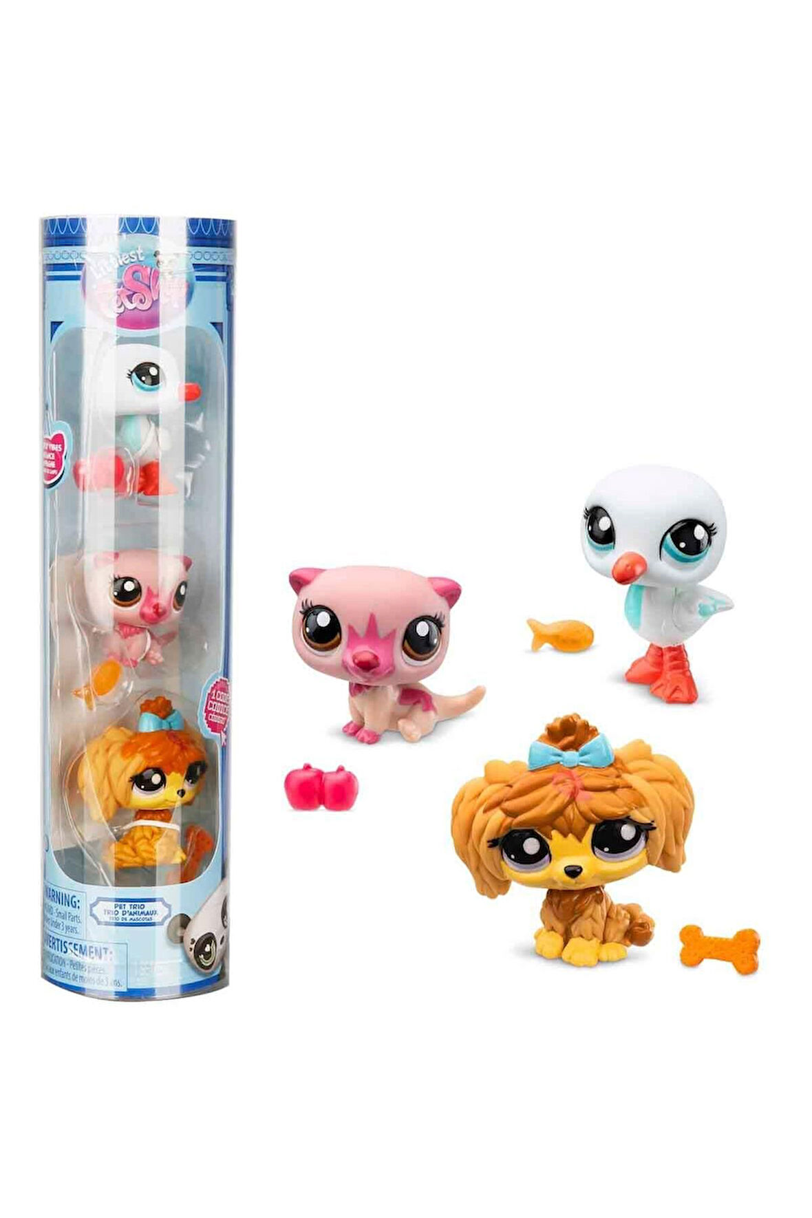Littlest Pet Shop Minişler 3'lü Figür Seti S2 S00000621 Su Samuru  Martı  Köpek