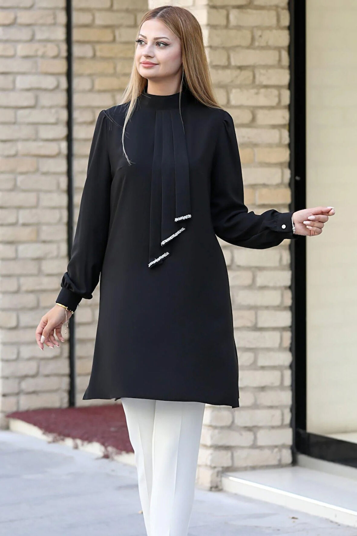Işıl Tesettür Tunik Siyah