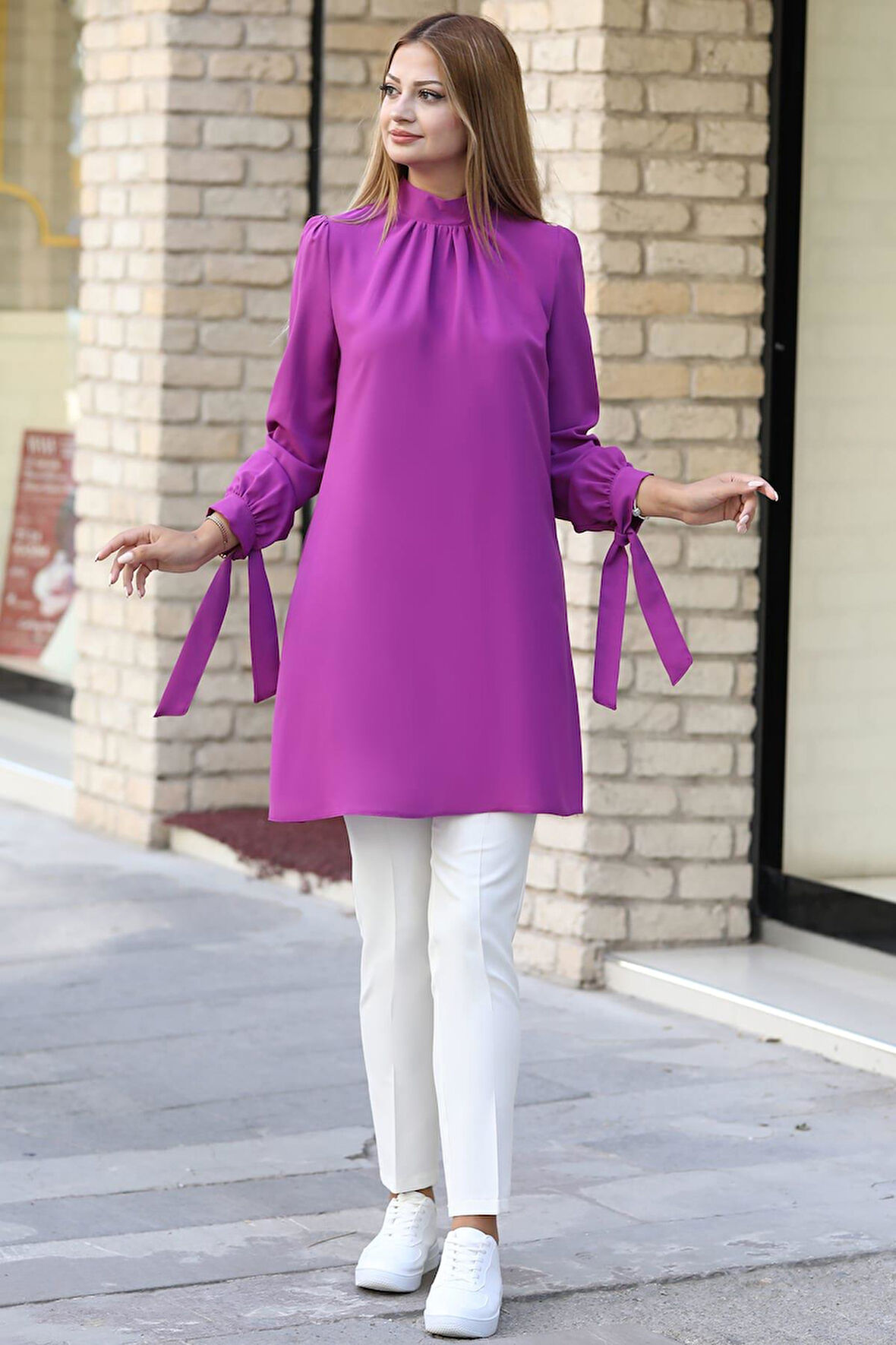 Esila Tesettür Takım Lila