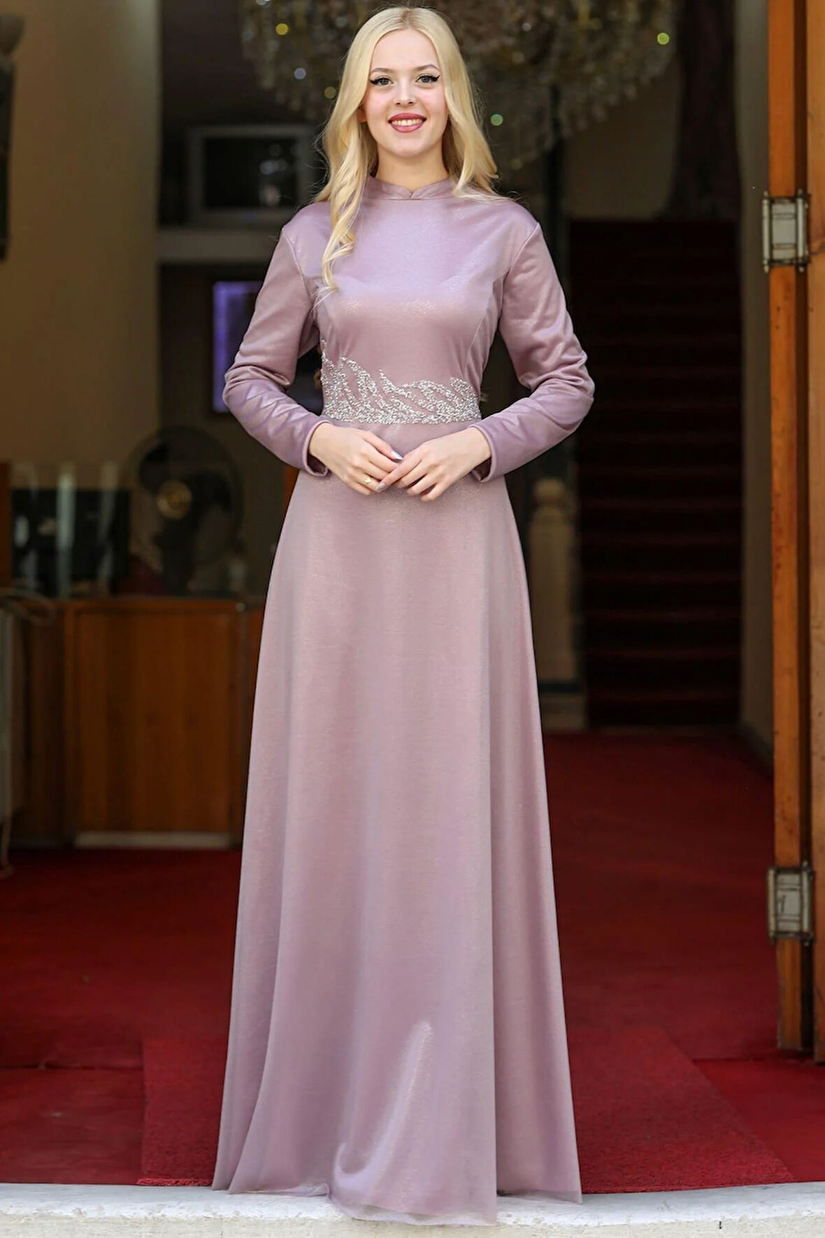 Berfin Tesettür Abiye Pudra