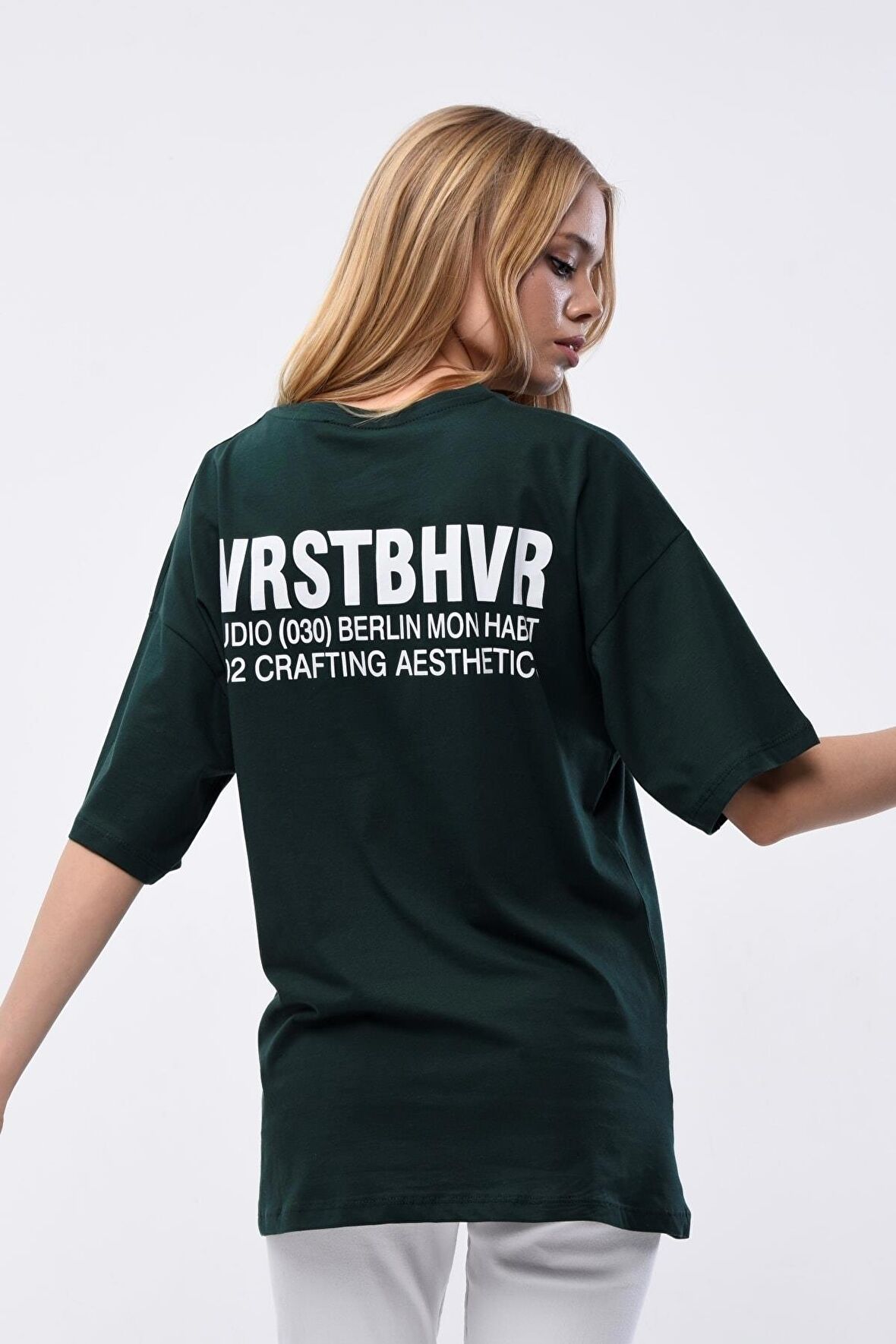 Kadın Wrstbhvr Studio Baskılı Oversize T-shirt