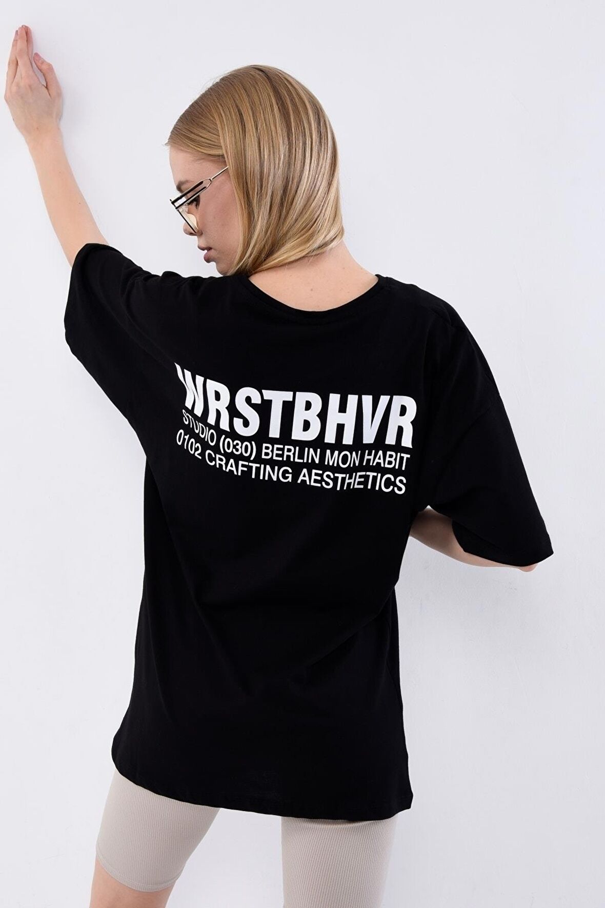 Kadın Wrstbhvr Studio Baskılı Oversize T-shirt