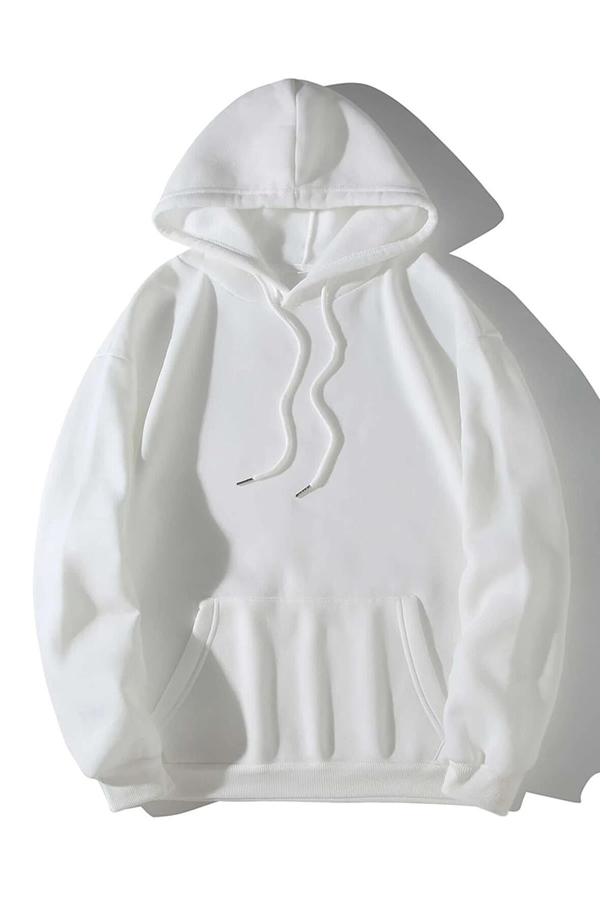 Unisex Basic Kapüşonlu Cepli Sweatshirt